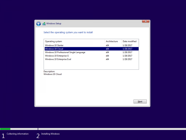 Доступна для загрузки Windows 10 Build 15025 – Редакция Cloud