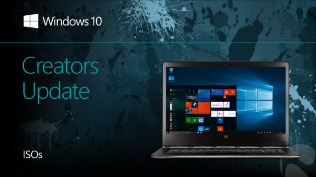 Стали доступны официальные ISO-образы сборки Windows 10 Creators Update Build 15063