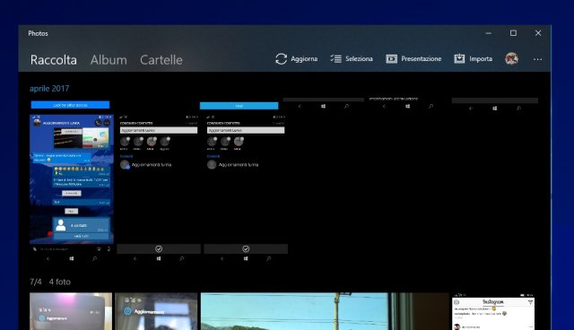 Обновление приложения «Фотографии» на Windows 10 принесло элементы дизайна Neon