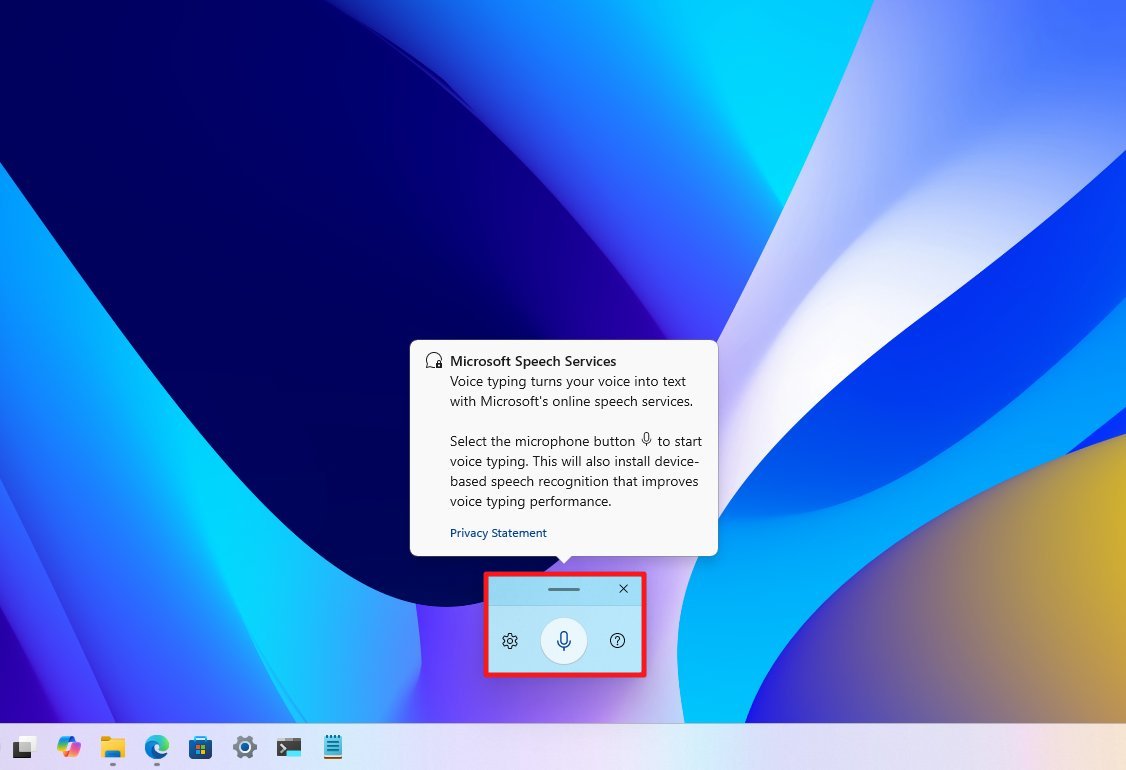 Голосовой ввод в Windows 11