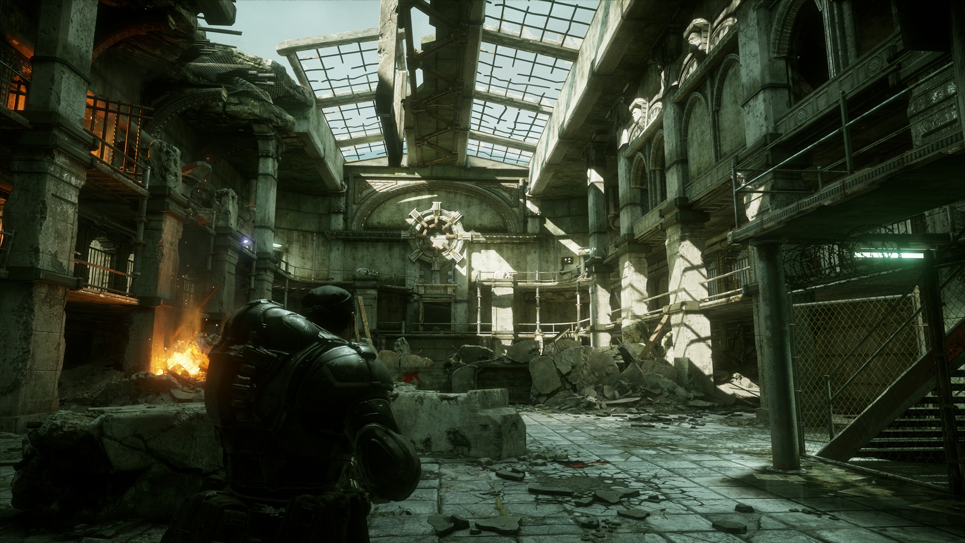 Gears of War: Reloaded rubble prison