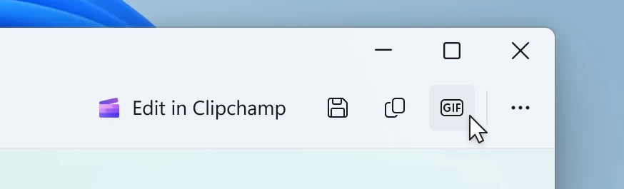 GIF экспорт в Snipping Tool