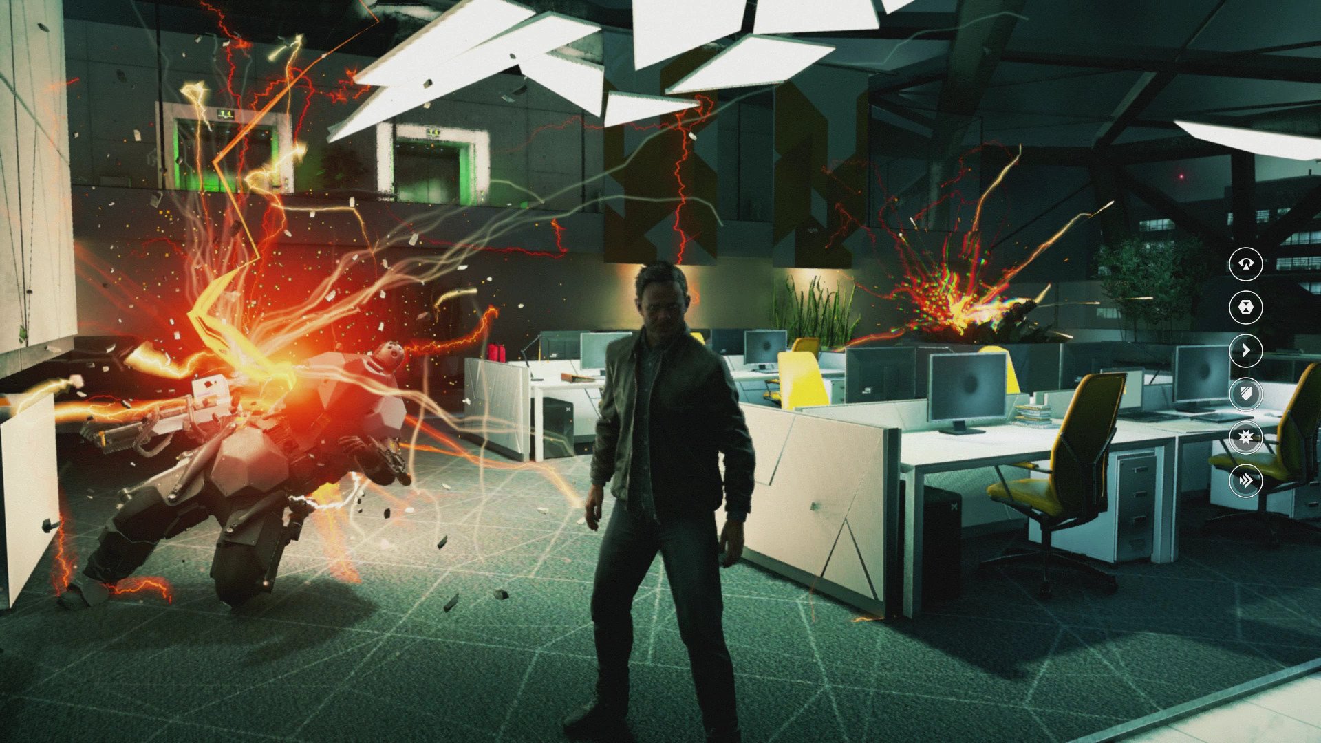 Уничтожение врагов с помощью особых способностей в Quantum Break