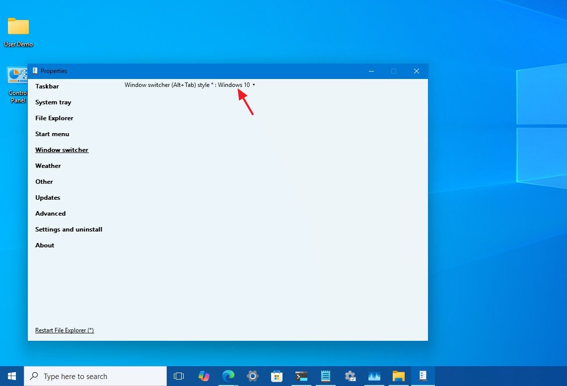 Enable Alt+Tab classic experience