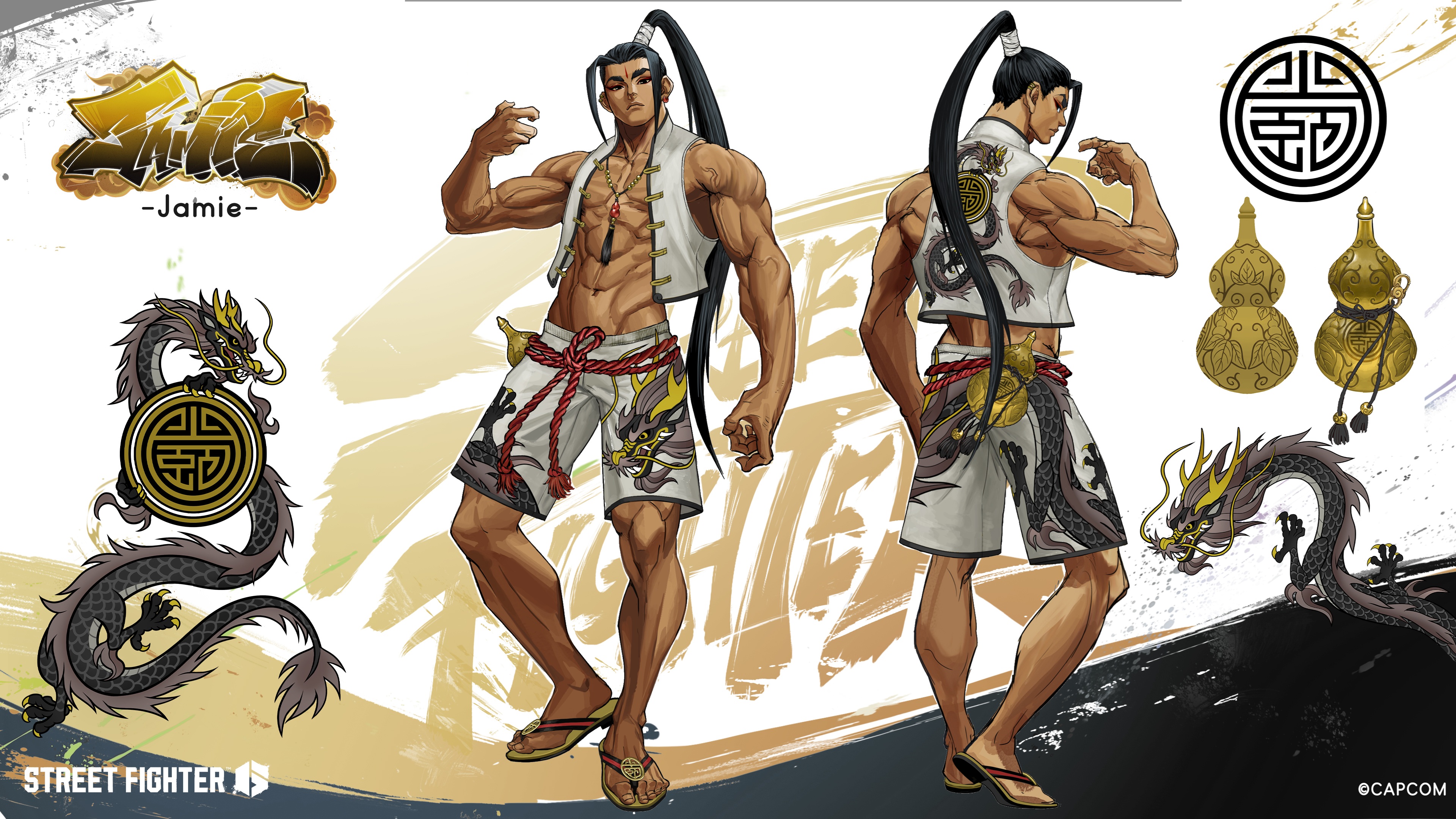 Концепт-арт Джейми в купальнике для Street Fighter 6