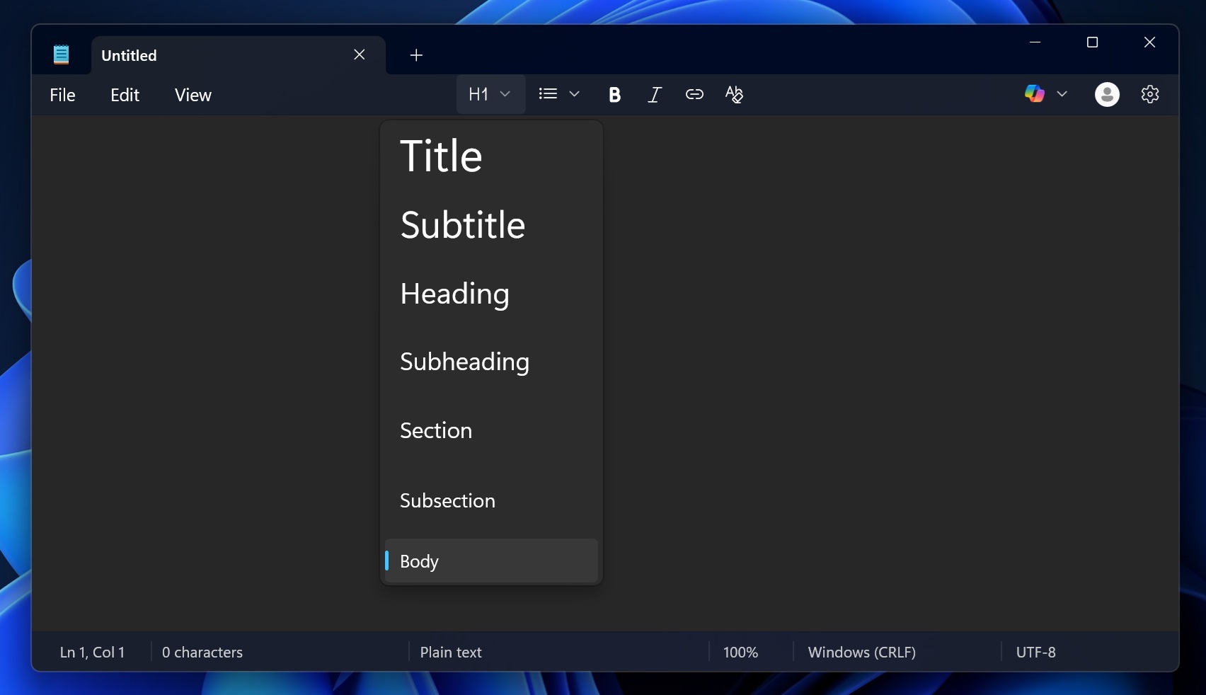 Изображение к статье: Блокнот Windows 11: встречайте форматирование текста! - Windows 11 на MSReview.net