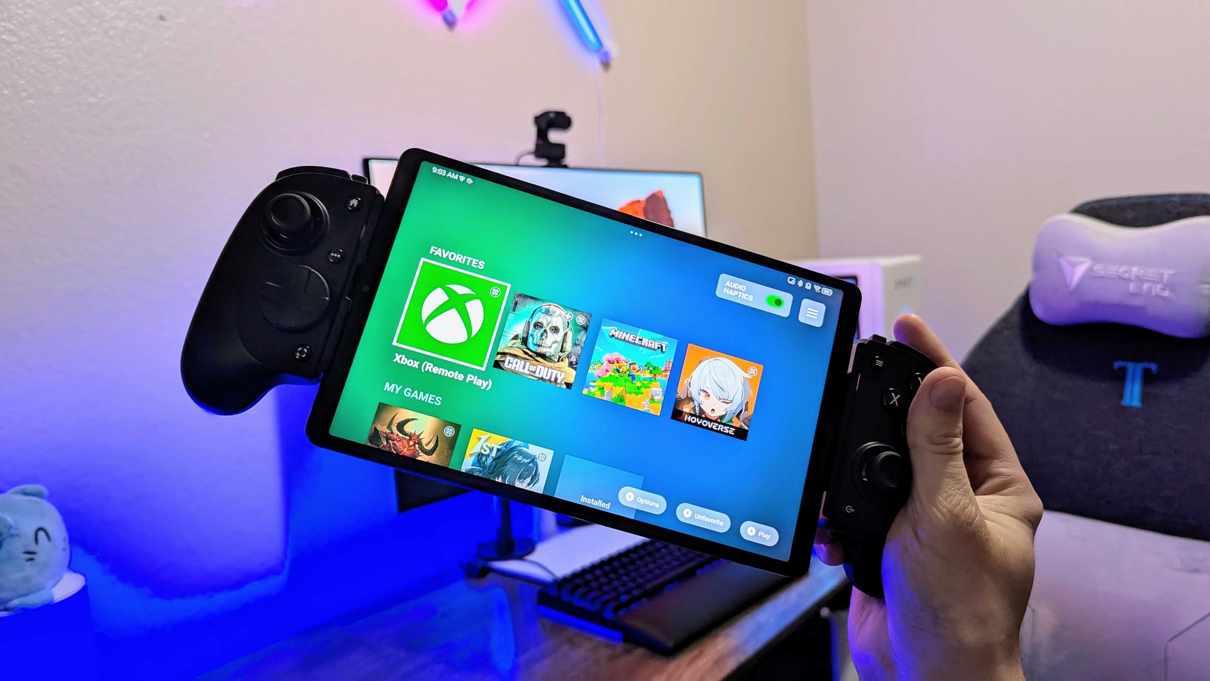 Изображение мобильного игрового контроллера Razer Kishi V3 Pro.