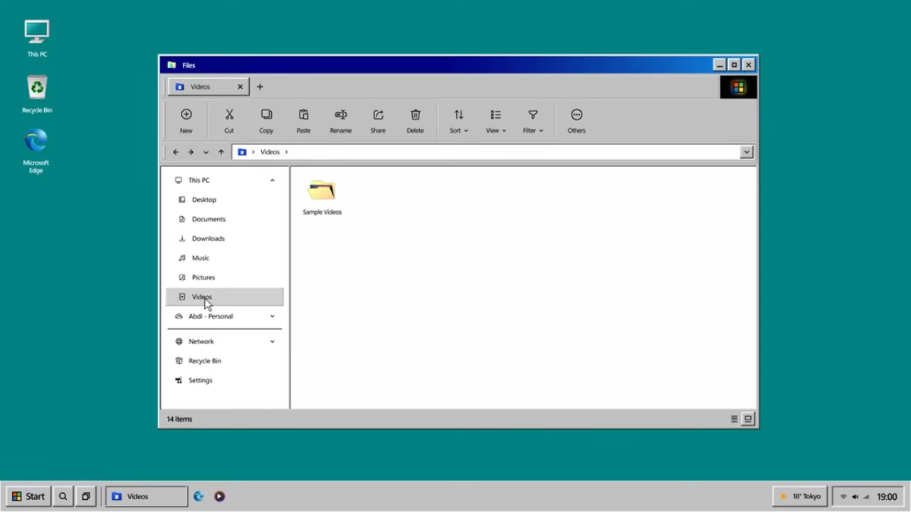 Скриншоты "Проводника" в Windows Classic Remastered.
