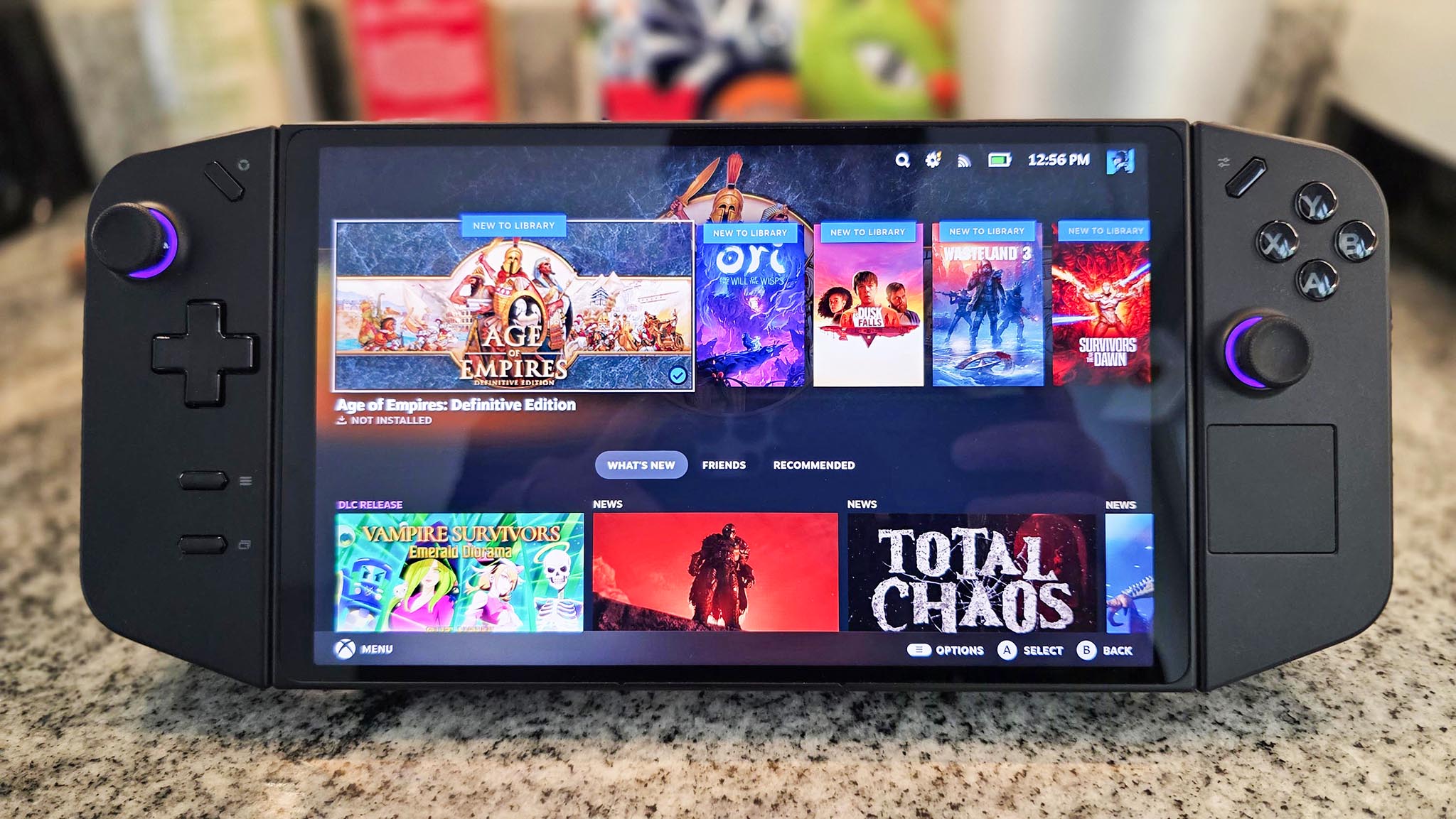 Legion Go с установленной SteamOS.