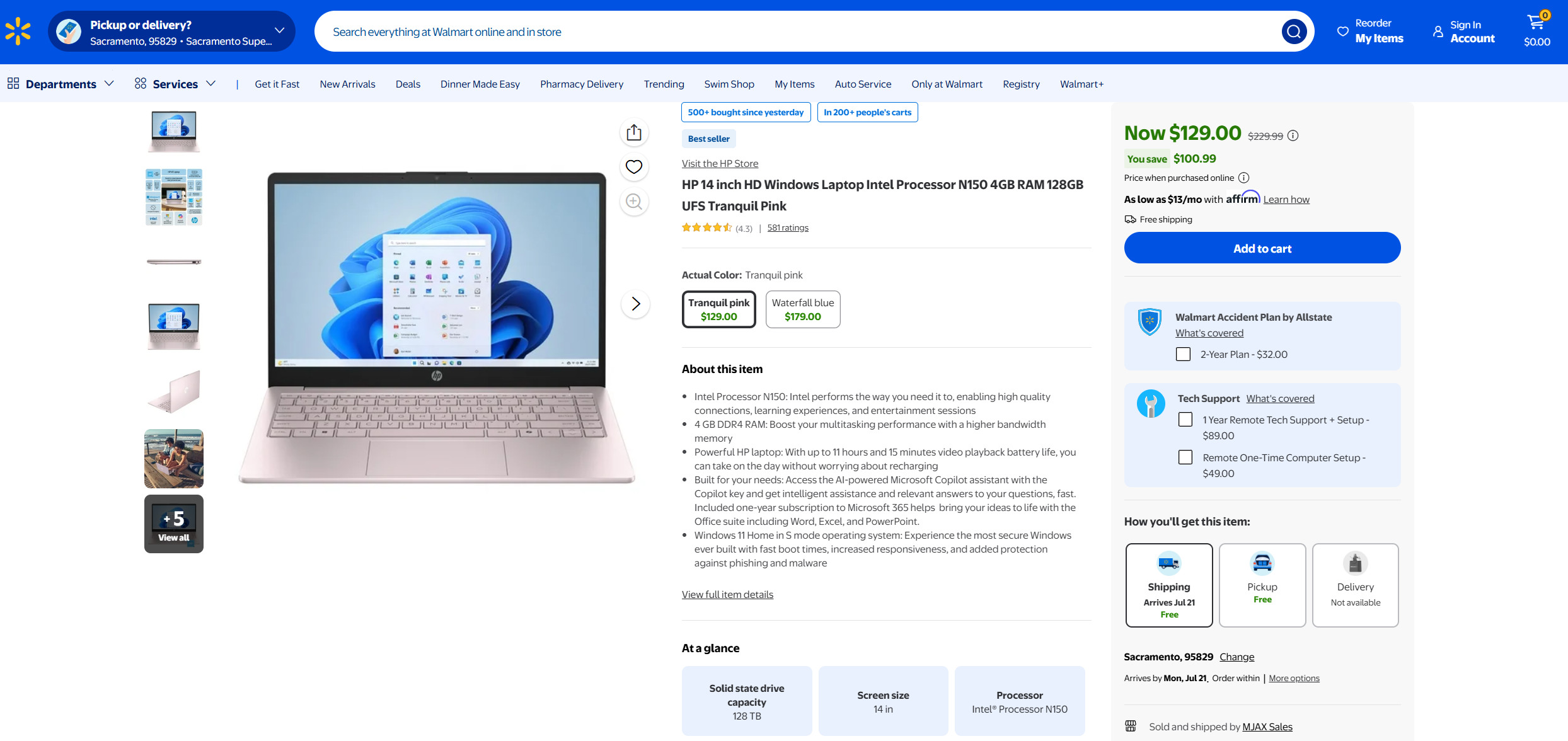 Ноутбук HP по сниженной цене 129 долларов в Walmart, который вам определенно не стоит покупать.