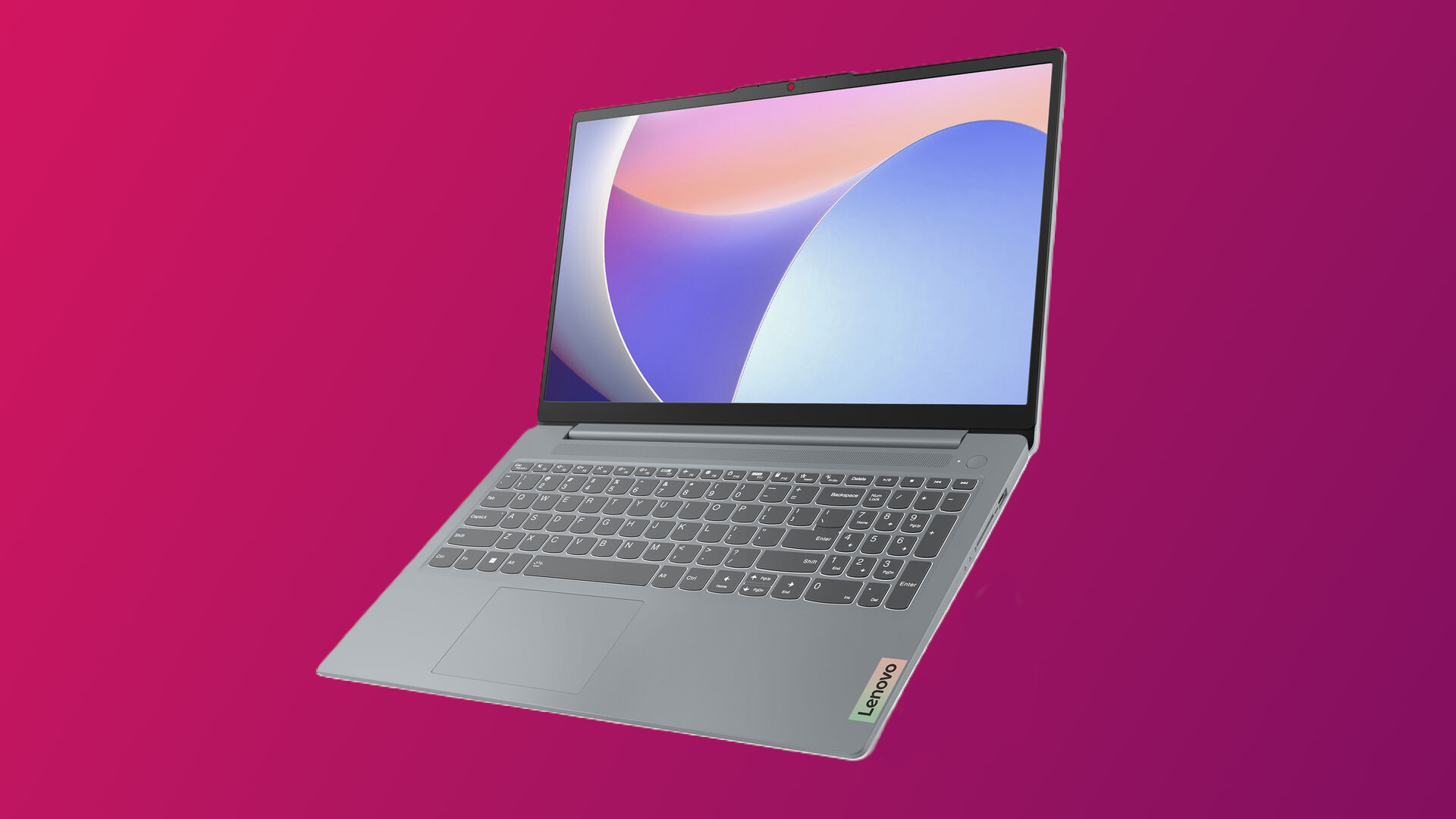 Lenovo IdeaPad Slim 3 на градиентном фоне