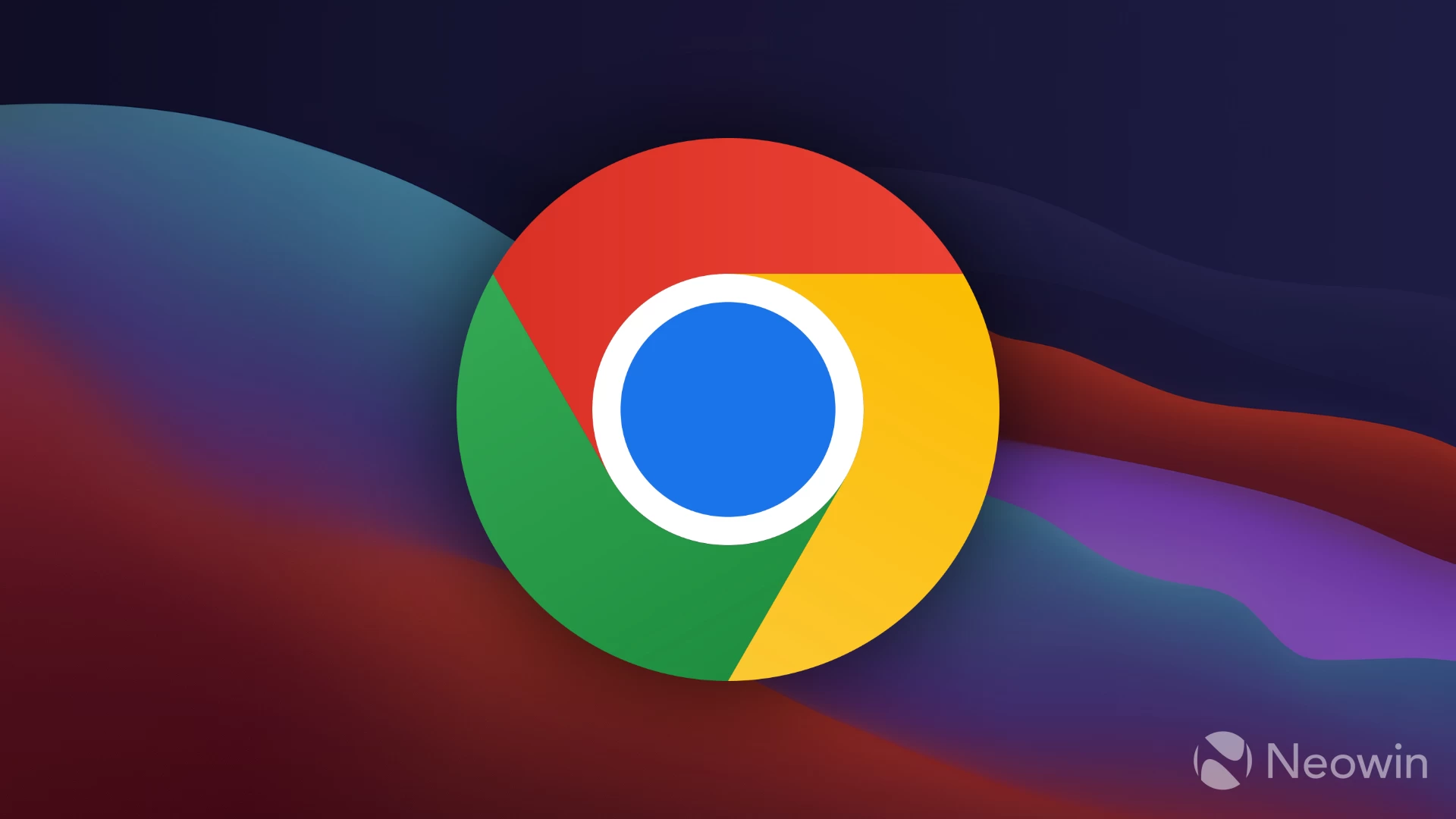 Google Chrome logo with a macOS Big Sur Background