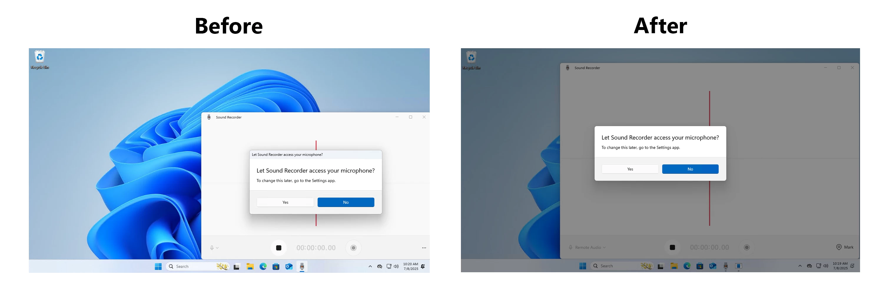 Обновленные диалоговые окна конфиденциальности в Windows 11