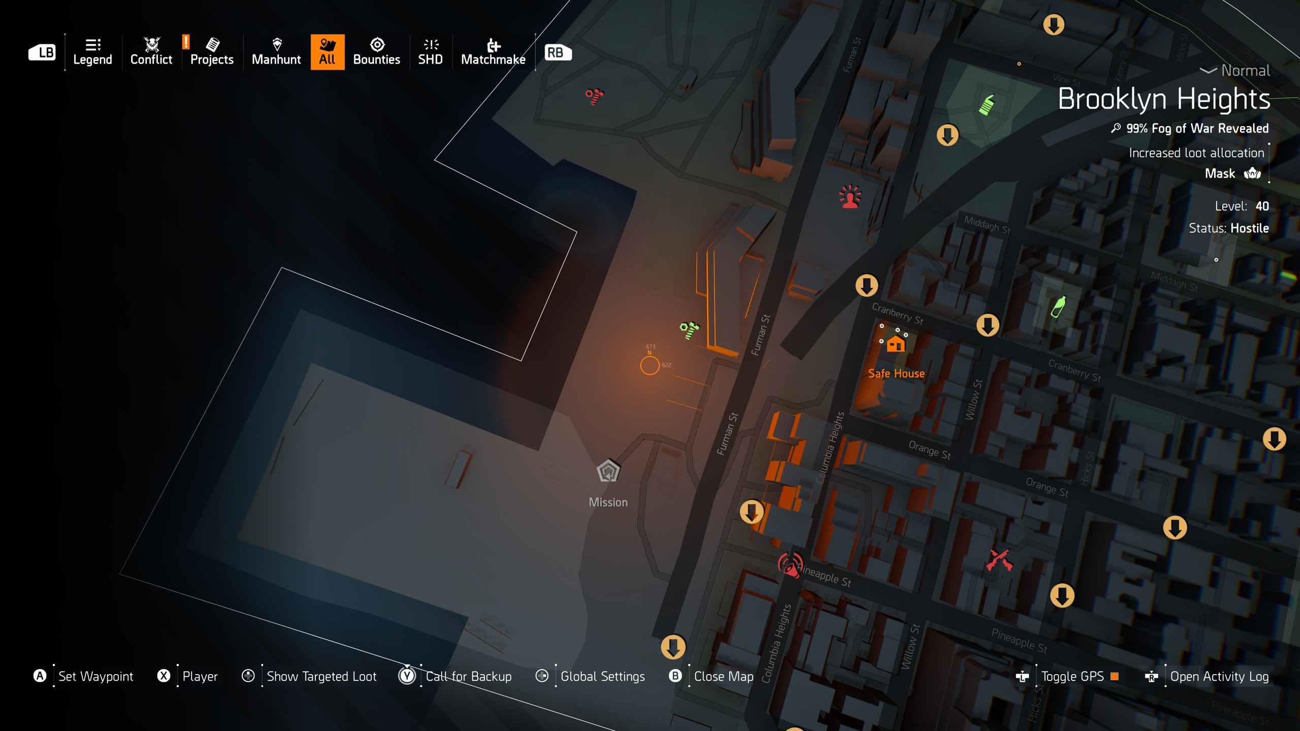 Местоположение именных врагов для коллекционных предметов Danver's Network в The Division 2 Battle for Brooklyn.