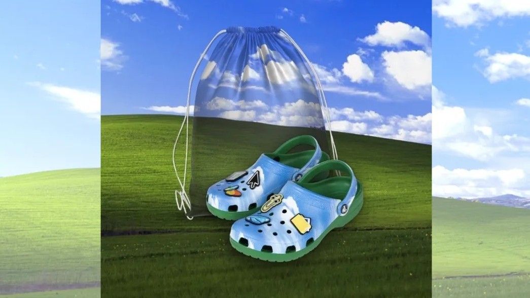 Изображение к статье: Microsoft выпустила Crocs в стиле Windows XP — для настоящих фанатов ретро! - Windows XP на MSReview.net