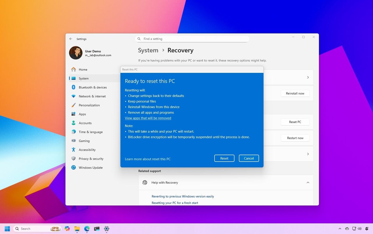 Изображение к статье: Ошибка Windows мешает сбросить компьютер к заводским настройкам — как это исправить - Windows 11 на MSReview.net