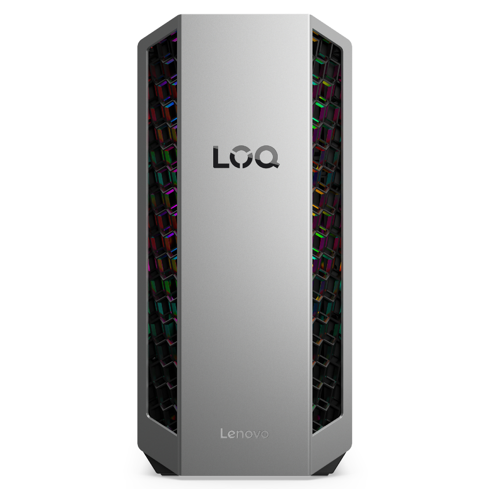 Render of the Lenovo LOQ Tower 26 (Gen 10) gaming desktop PC.