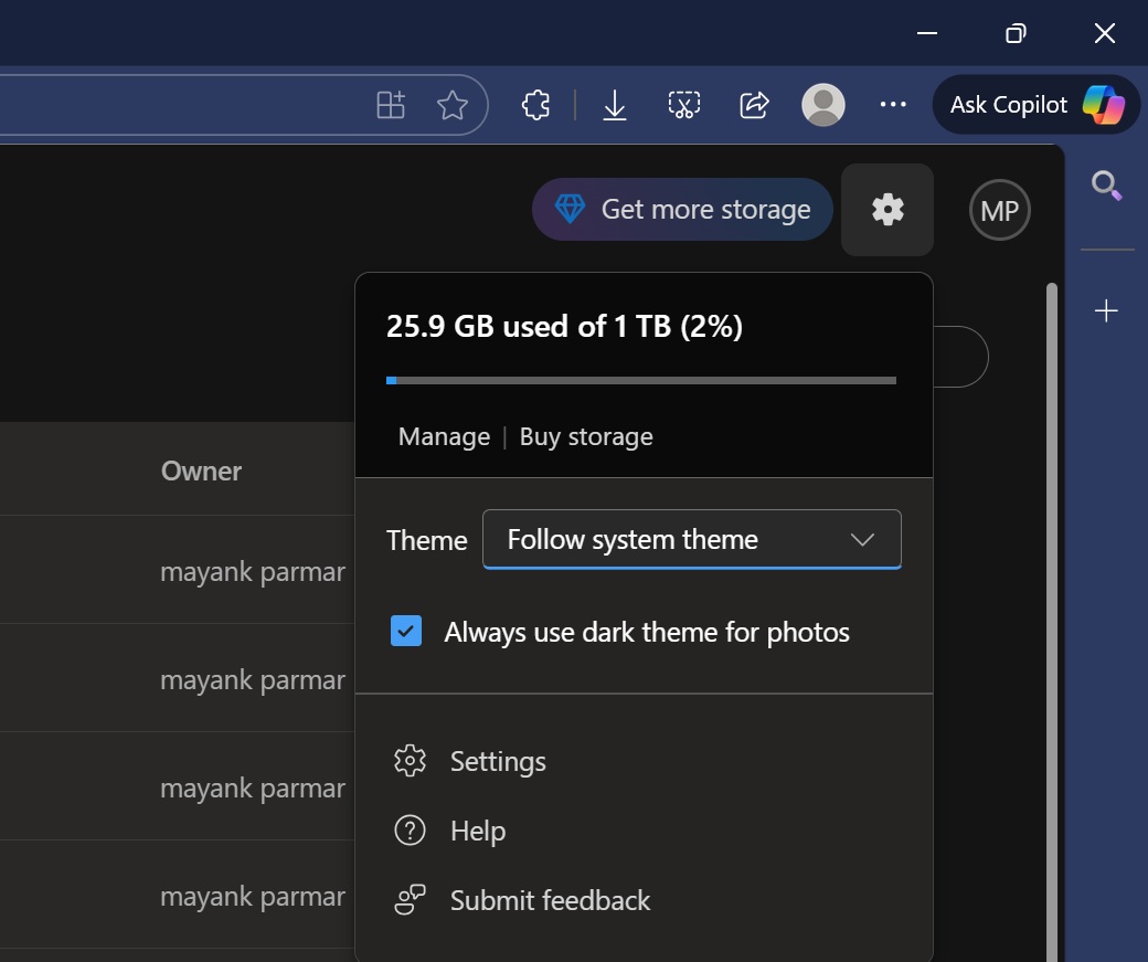 Изображение к статье: OneDrive преображается: тёмная тема, новые фотовозможности и не только - OneDrive на MSReview.net