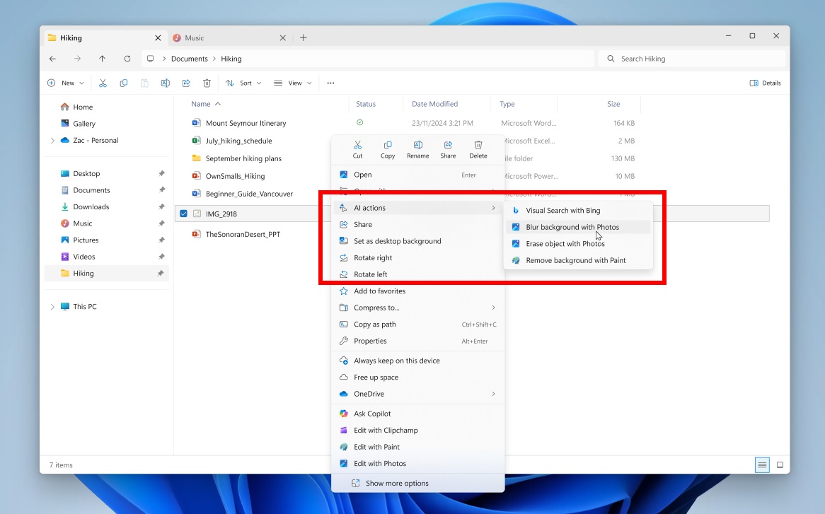 Изображение к статье: Windows 11 научится творить чудеса прямо в проводнике: ИИ на подхвате! - Windows 11 на MSReview.net