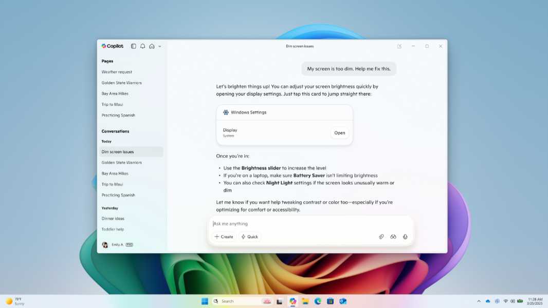 Изображение к статье: Windows 11 станет проще: Copilot поможет настроить систему - Windows 11 на MSReview.net