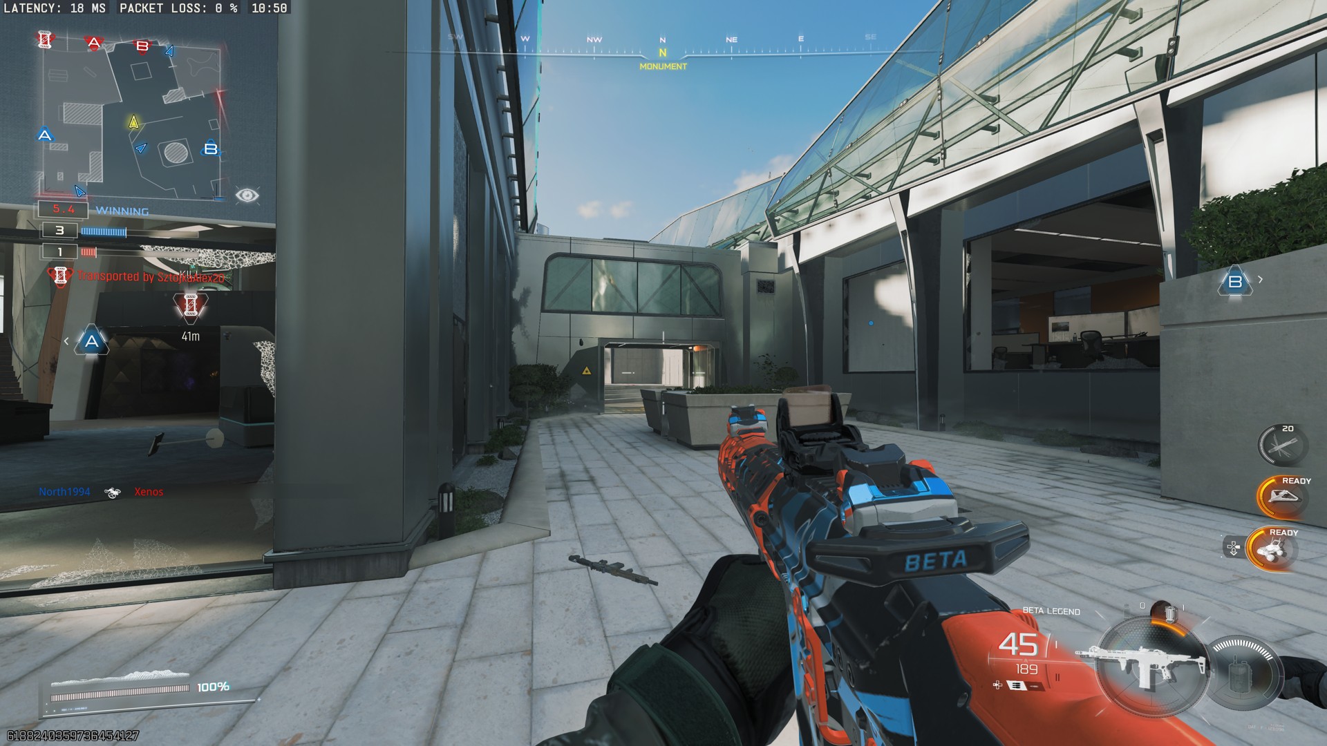 A screenshot of Call of Duty: Black Ops 7 running on the Xbox One X.