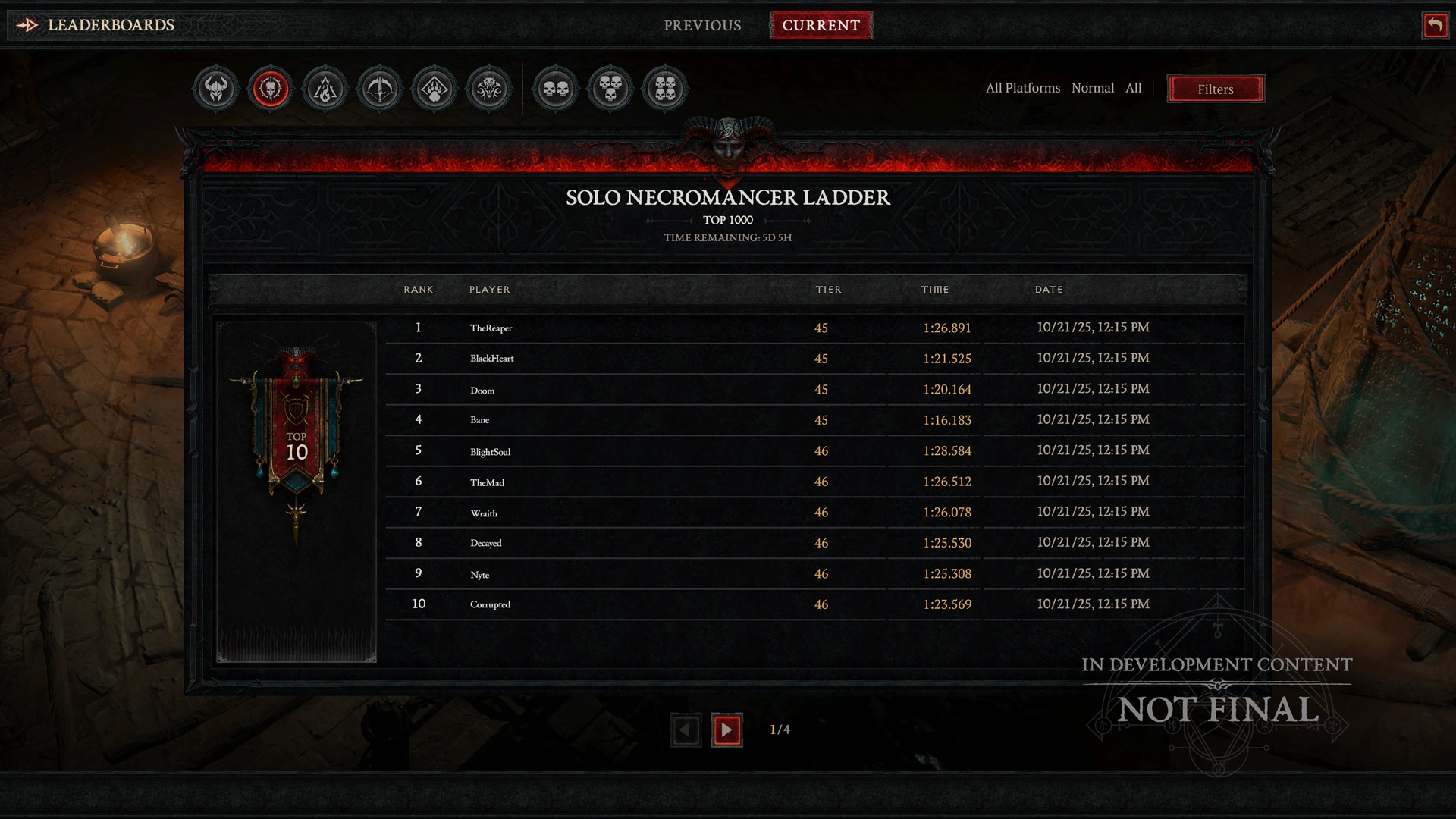 Diablo 4 screenshot from PTR 2.5.0