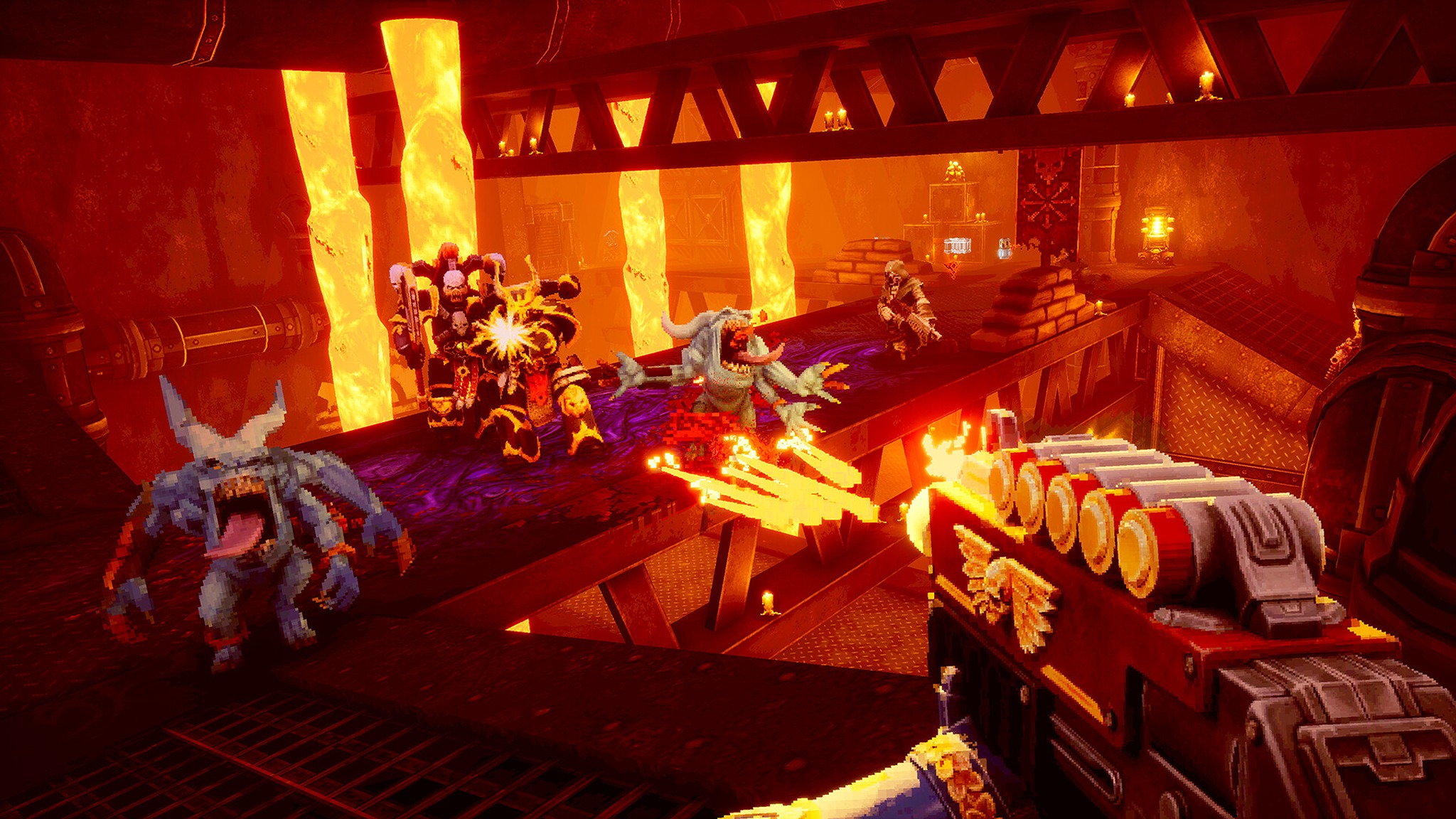Space Marine against daemons