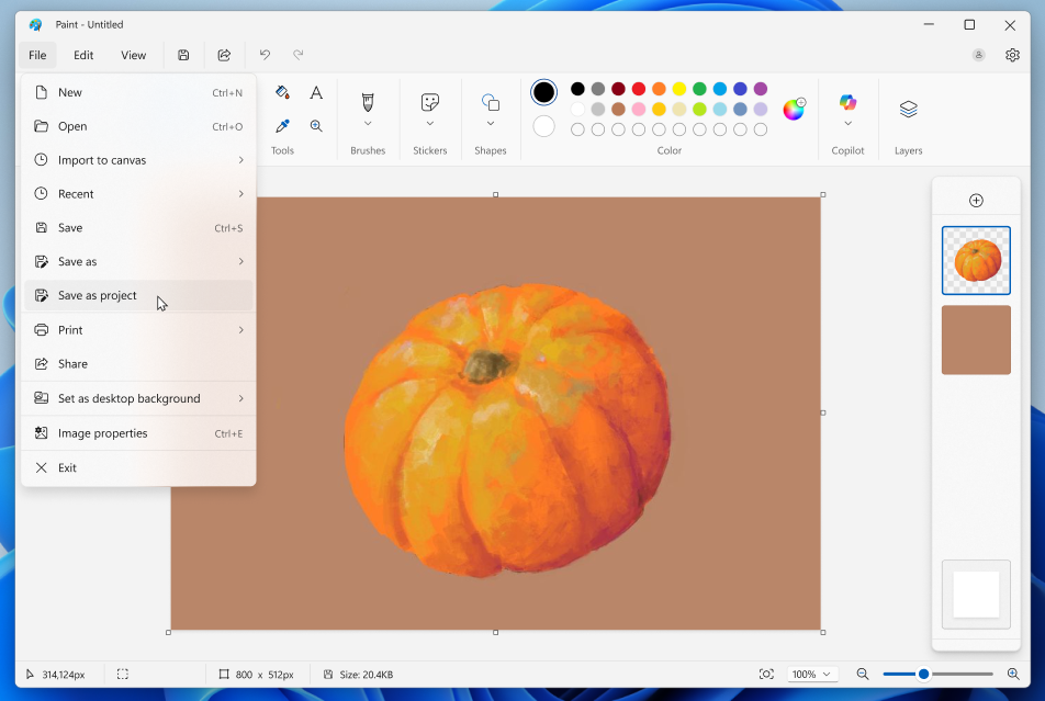 Изображение к статье: Paint, "Ножницы" и "Блокнот" в Windows прокачали: теперь с сохранением проектов, быстрой разметкой и AI! - Microsoft на MSReview.net