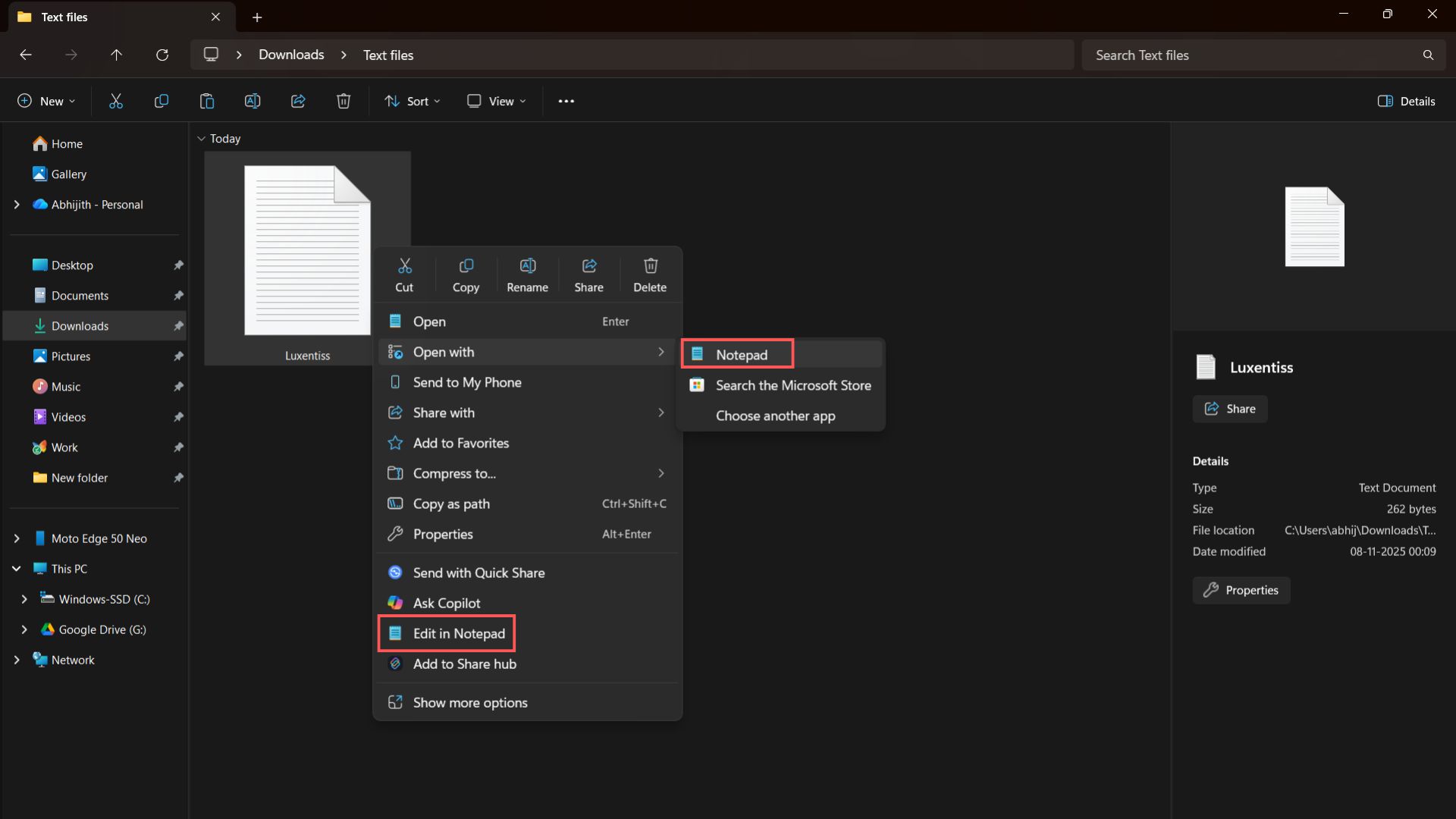 Изображение к статье: Как убрать «Правку в Блокноте» из меню Windows 11: спасение от бардака - Windows 11 на MSReview.net