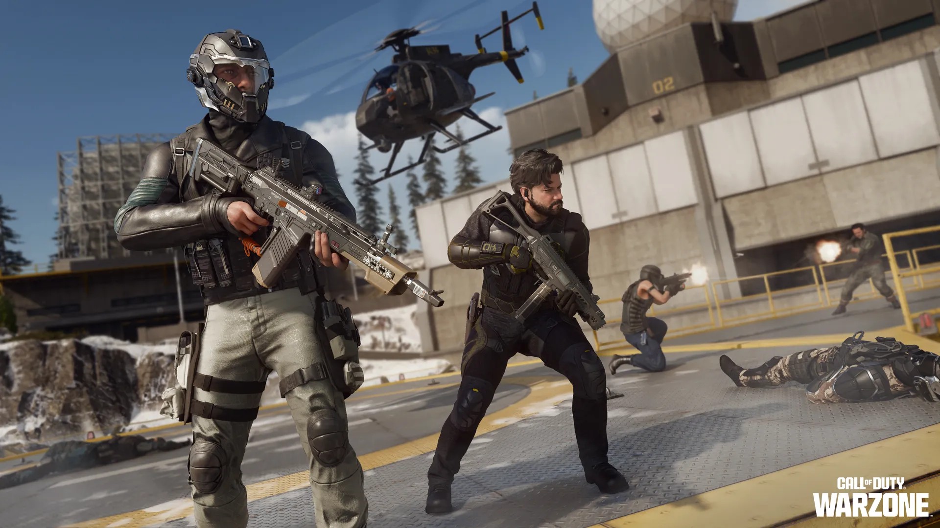 A promotional image of Call of Duty: Warzone for Season 01 and the integration with Black Ops 7.