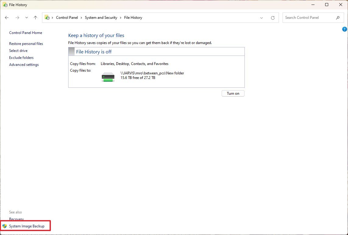 System Image Backup