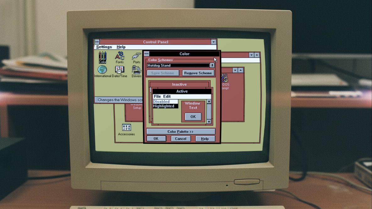 Изображение к статье: Дизайнер Microsoft раскрыла тайну "Hotdog Stand" режима Windows 3.1 - Windows XP на MSReview.net