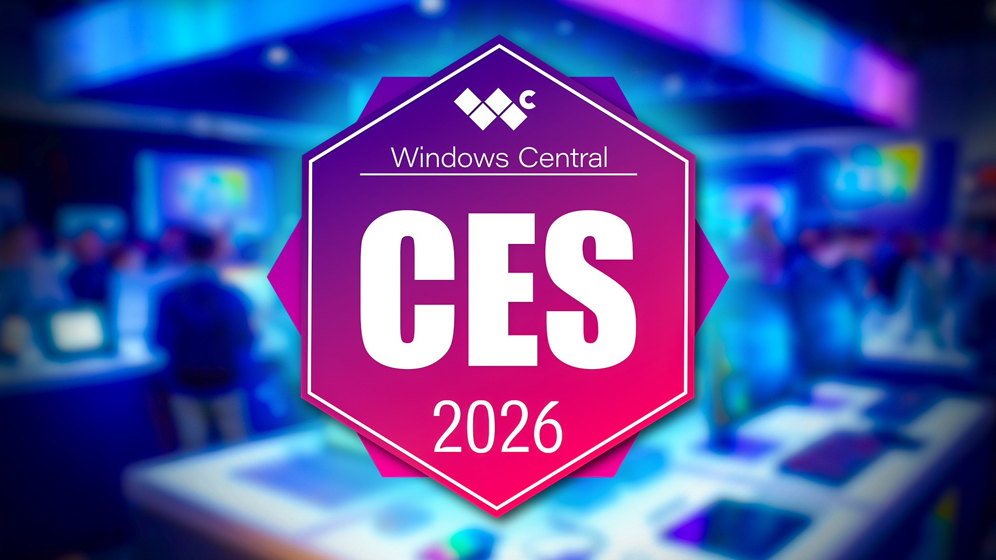 Панель с логотипом CES 2026