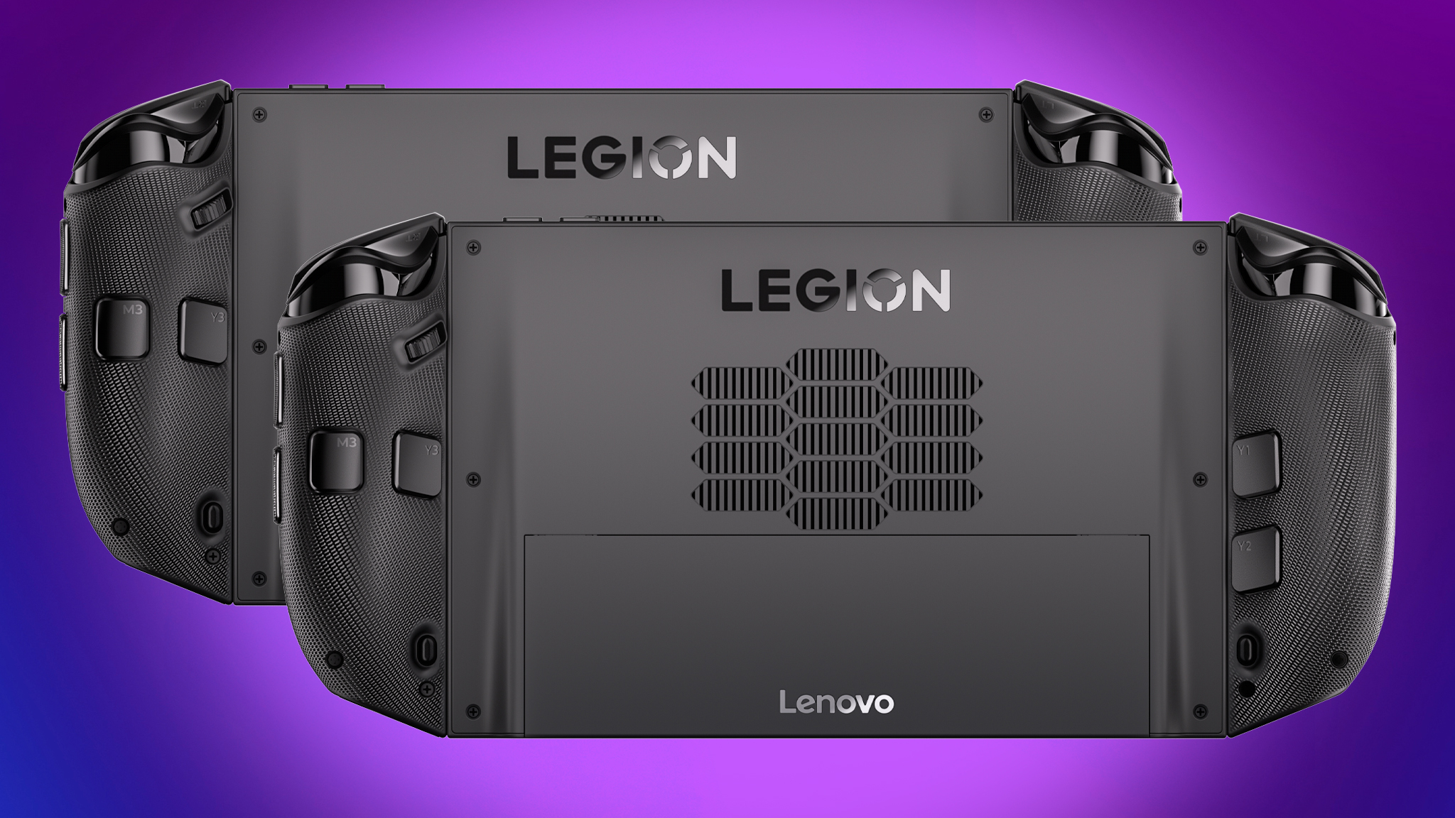 Задние панели Legion Go 2 (SteamOS) и Legion Go 2 (Windows) выглядят одинаково.