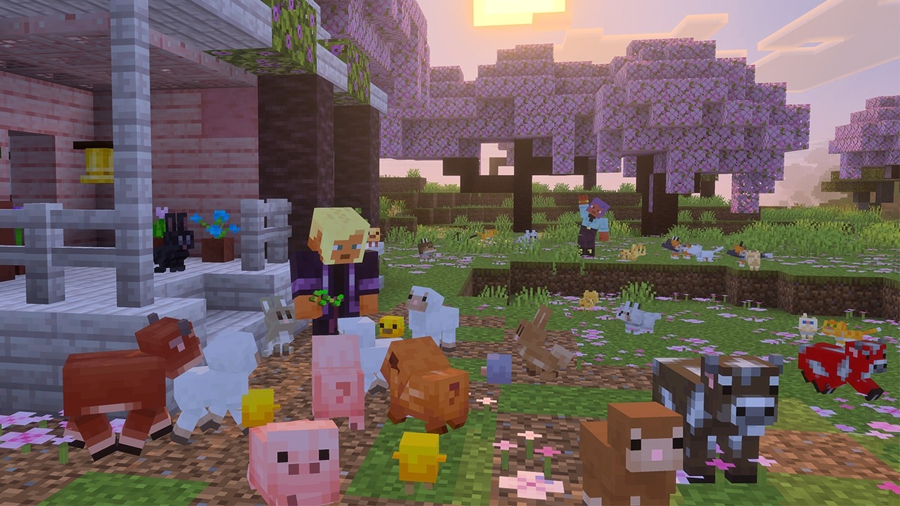 Скриншот весеннего игрового дропа Minecraft 2026.