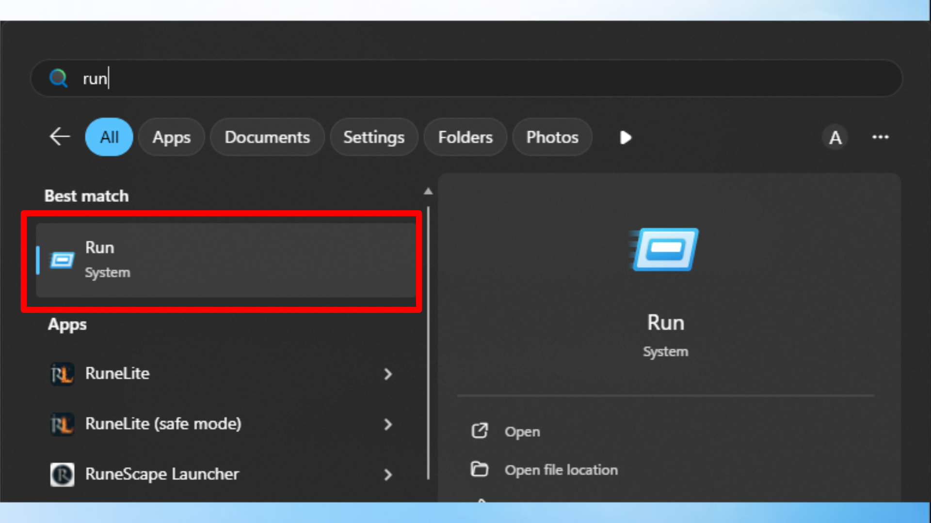 Run msconfig
