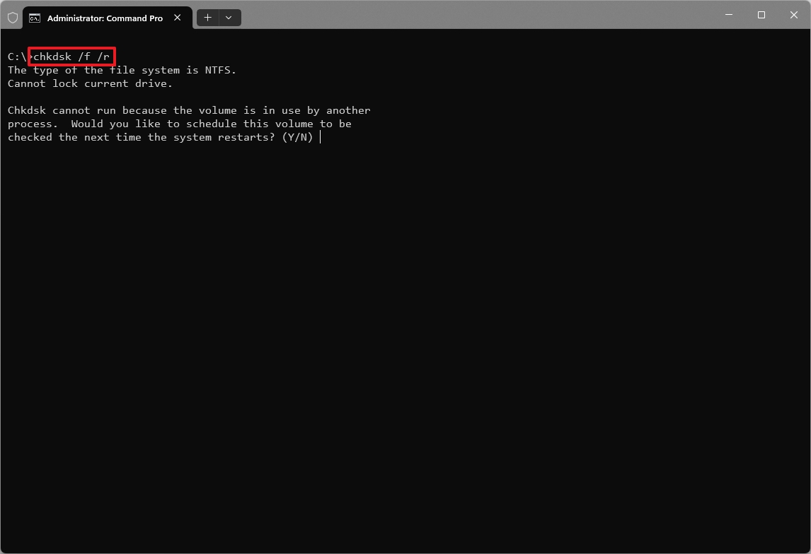 Windows 11 run Check Disk tool
