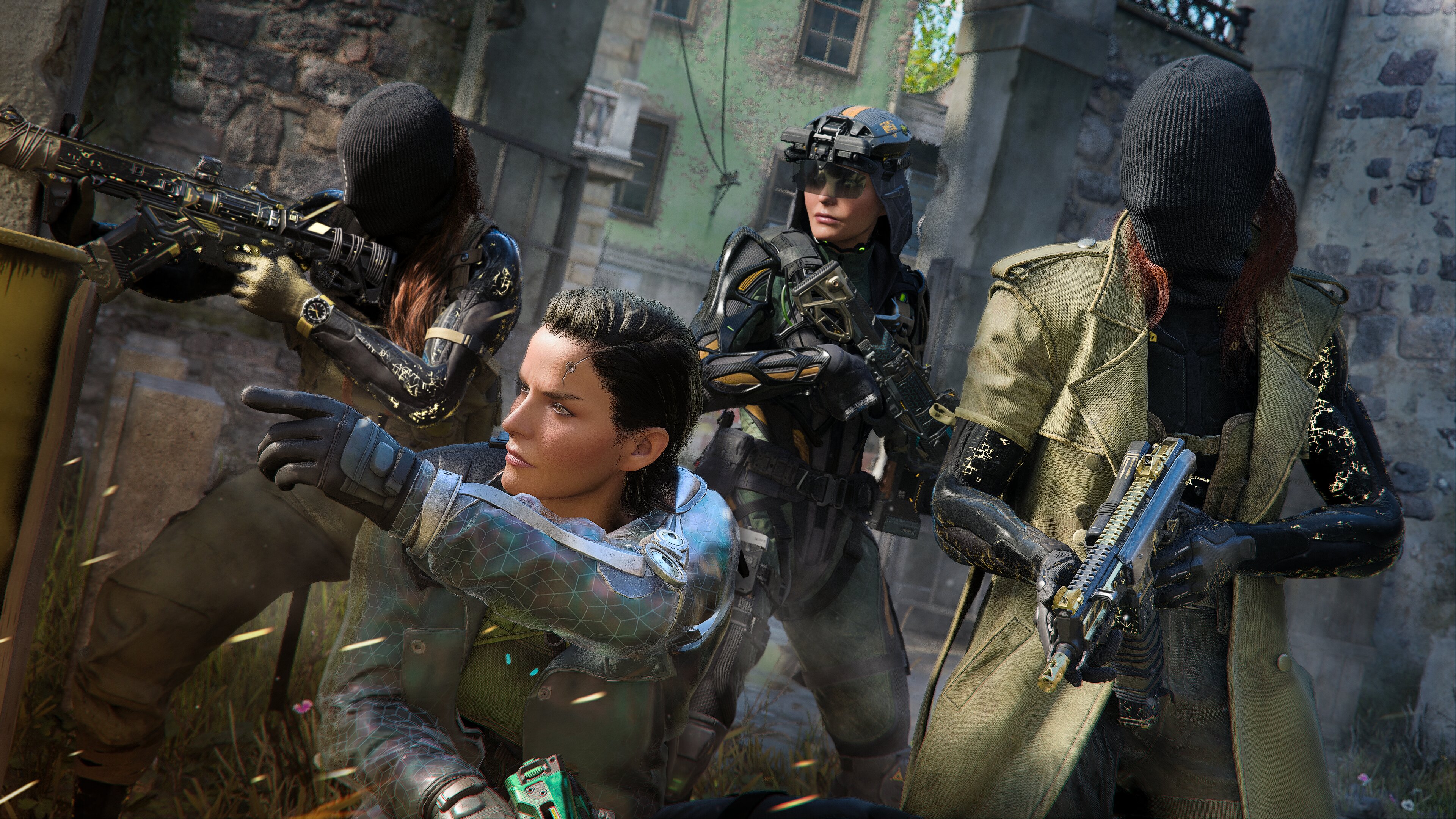 Screenshot of various skins from Call of Duty: Black Ops 7 Season 2