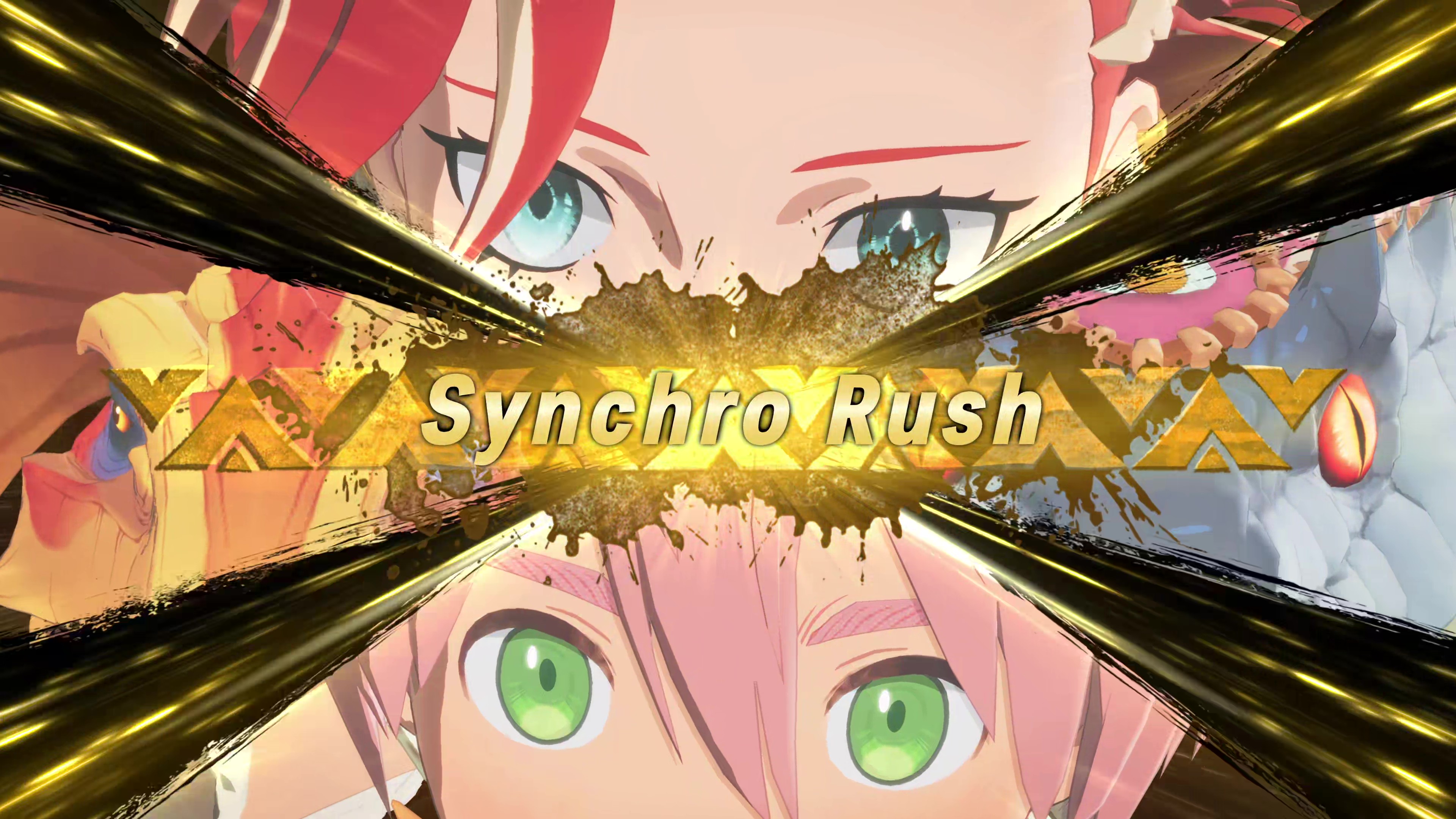 Personally taken in-game screenshot of the player activating a Synchro Rush in Monster Hunter Stories 3: Twisted Reflection.