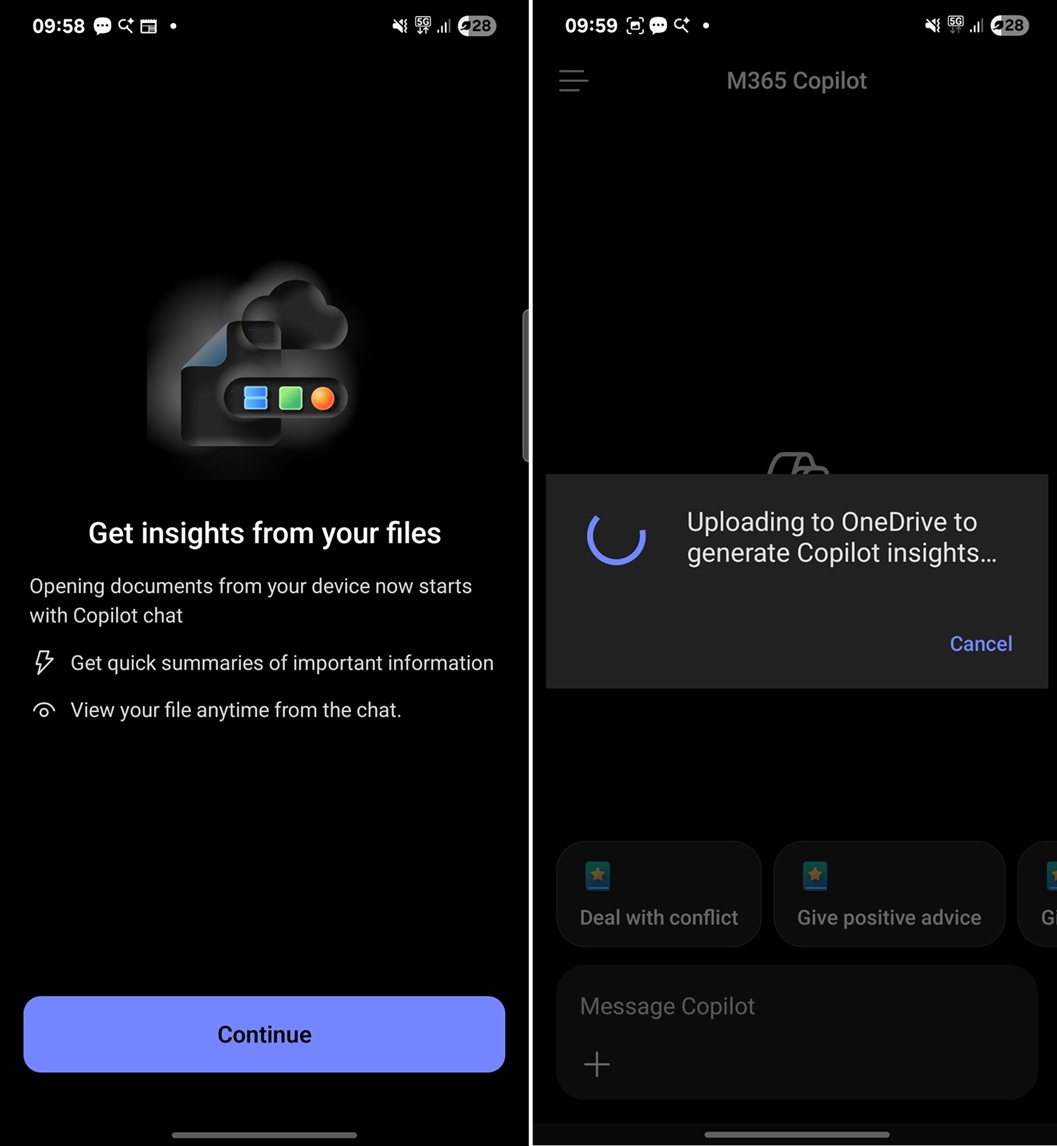 Изображение к статье: Microsoft 365 Copilot на Android и iOS утаскивает ваши файлы в OneDrive вместо обычного открытия - Microsoft_365 на MSReview.net