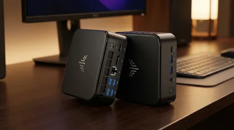 KAMRUI Mini PC E3B 11 Pro на столе