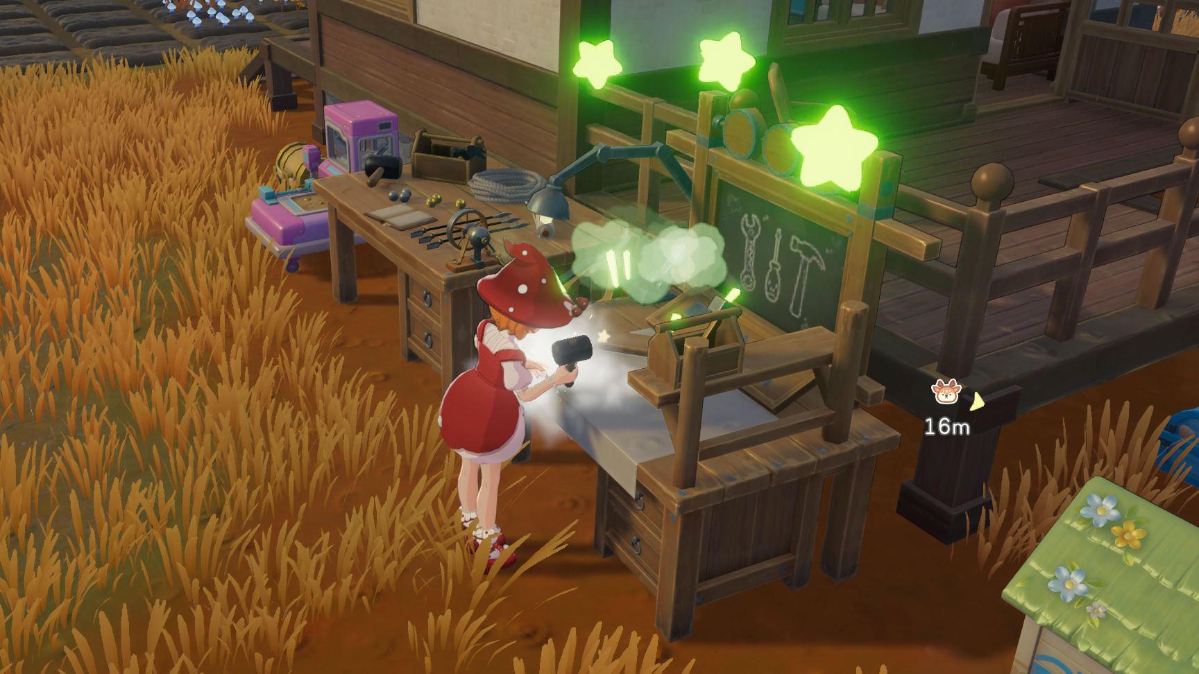 Players can choose the gender of the playable character in Starsand Island, and then customize appearance — including hair, eye color, make up and clothes.
