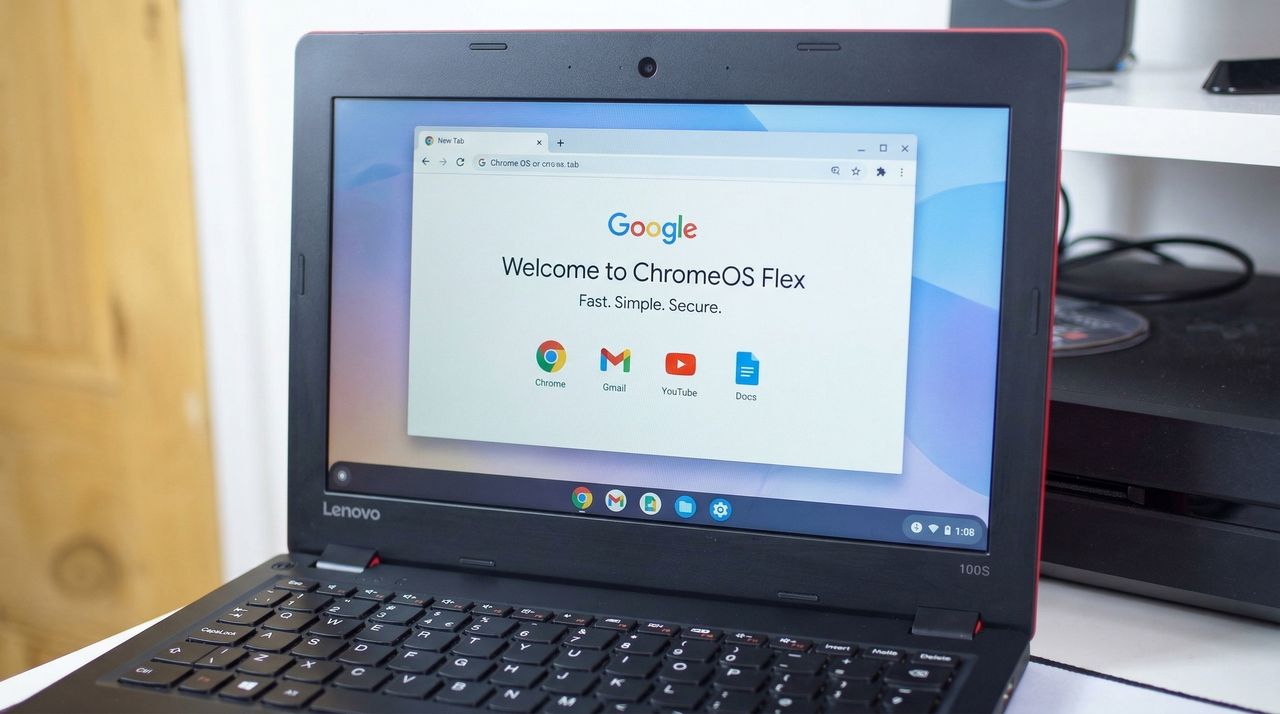 Изображение к статье: Google и Back Market дают вторую жизнь старым ноутам: ChromeOS Flex на $3 флешке! - Chromeos на MSReview.net