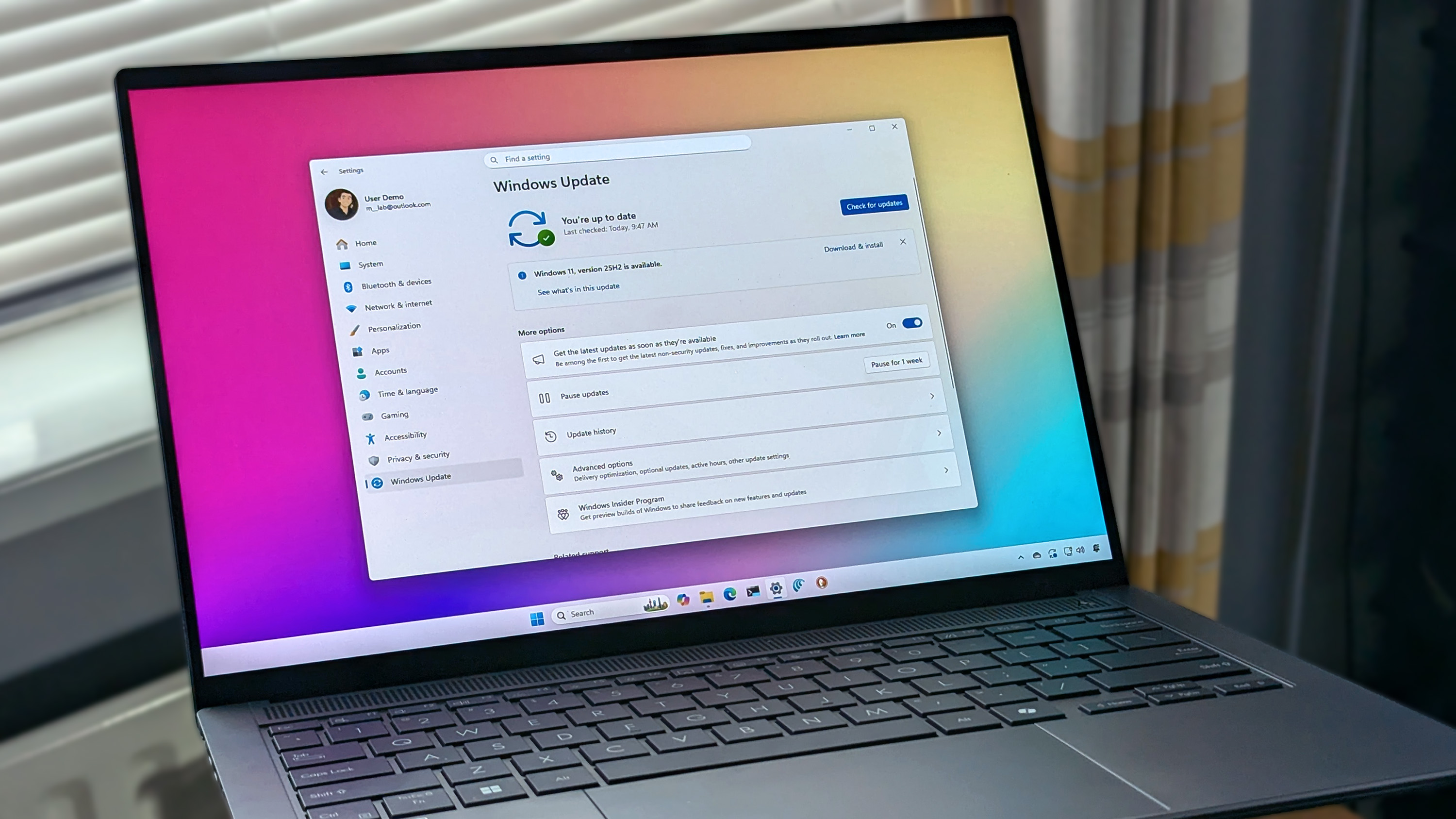 Windows 11 update screen