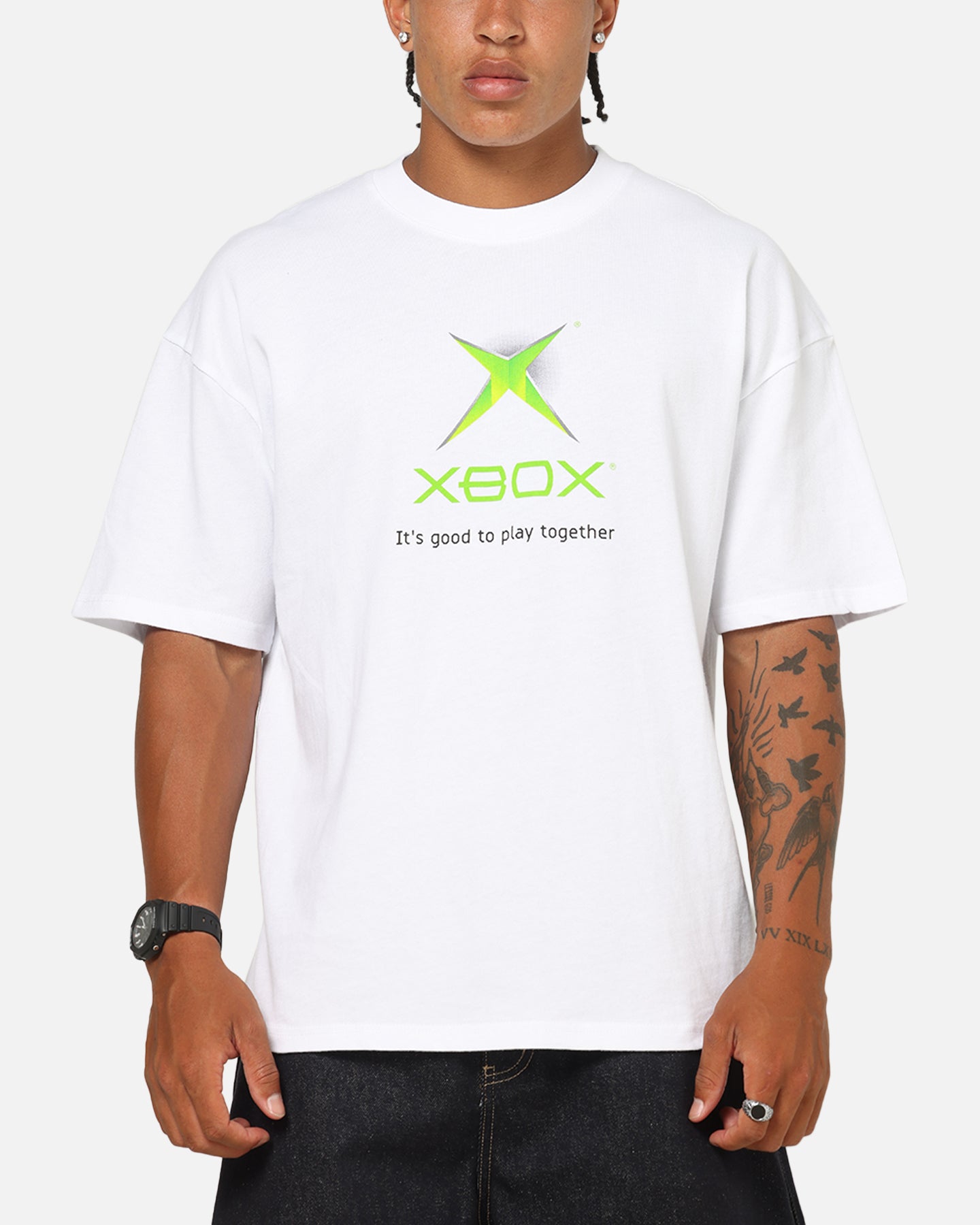 Ретро-футболка Xbox с принтом "Play Together"