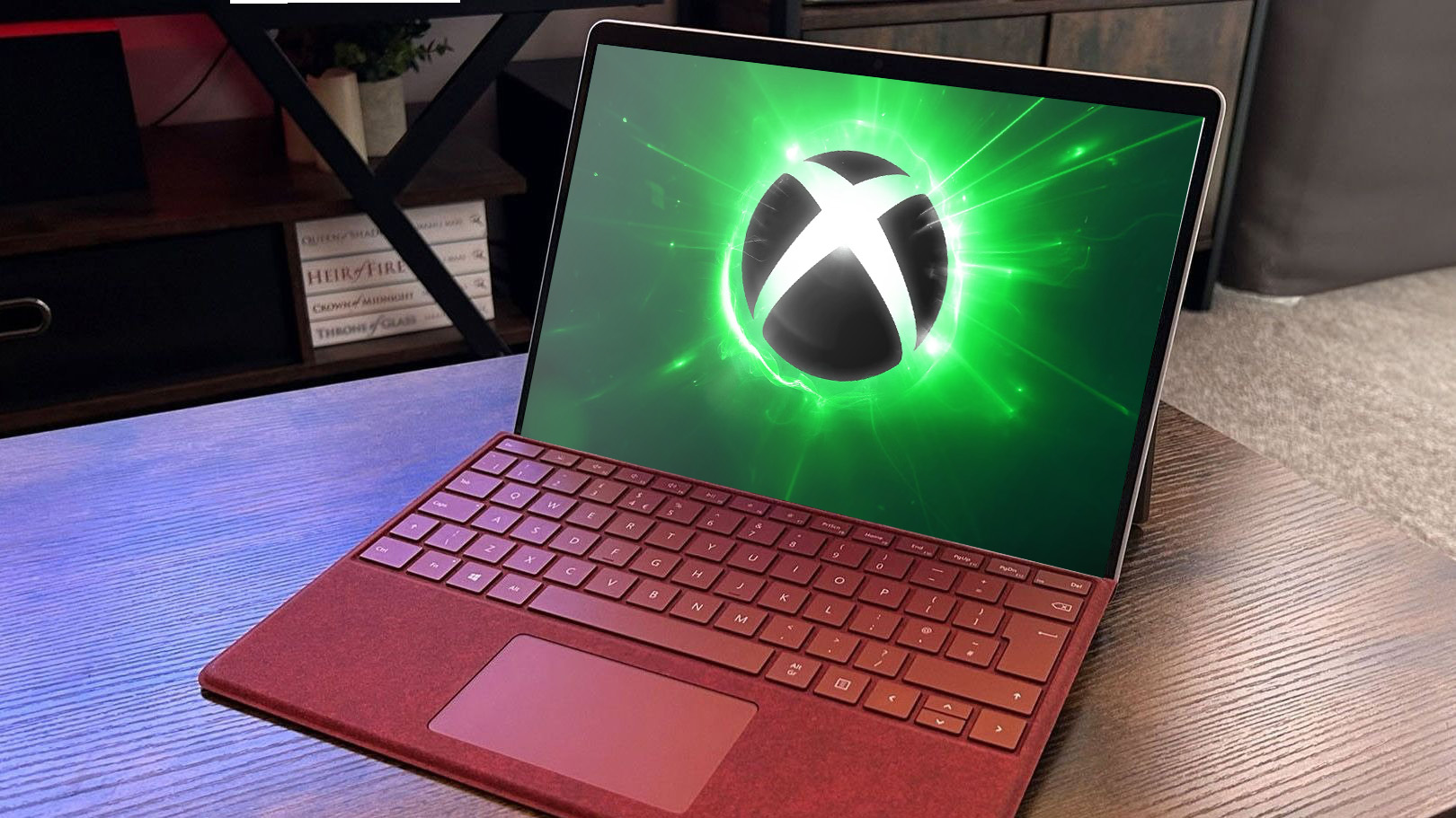 Xbox logo on Surface device