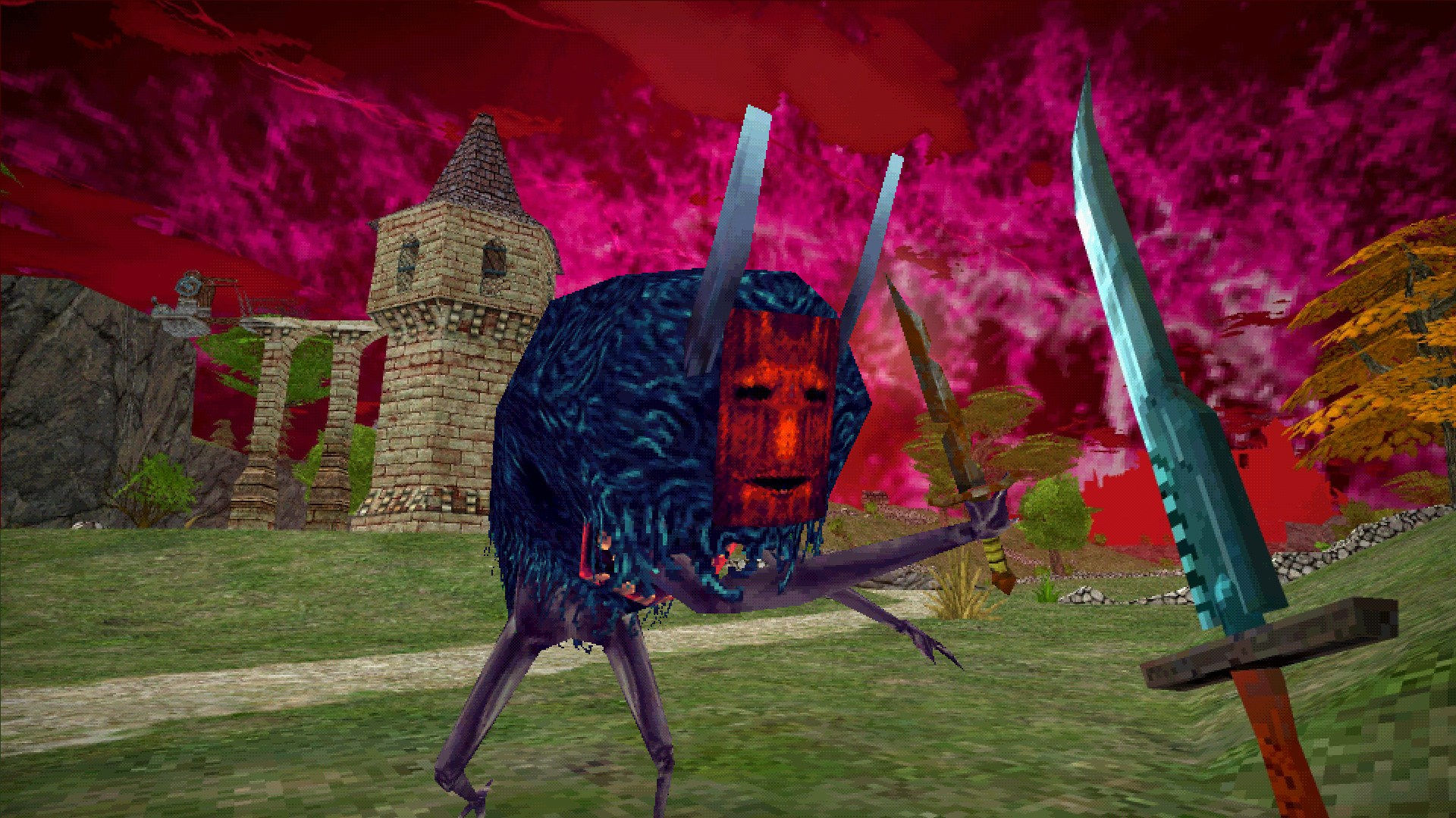 Dread Delusion screenshots showing floating islands, arcane magic, and unsightly enemies.