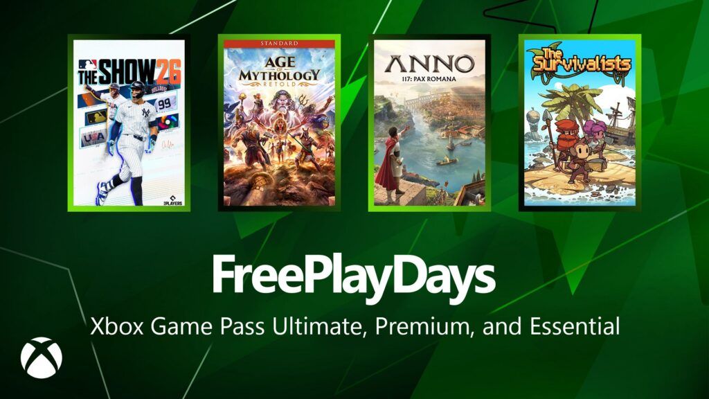 Изображение к статье: Xbox Free Play Days: MLB The Show 26, Age of Mythology: Retold и другие игры бесплатно для всех на Xbox — только на эти выходные - Xbox-game-pass на MSReview.net