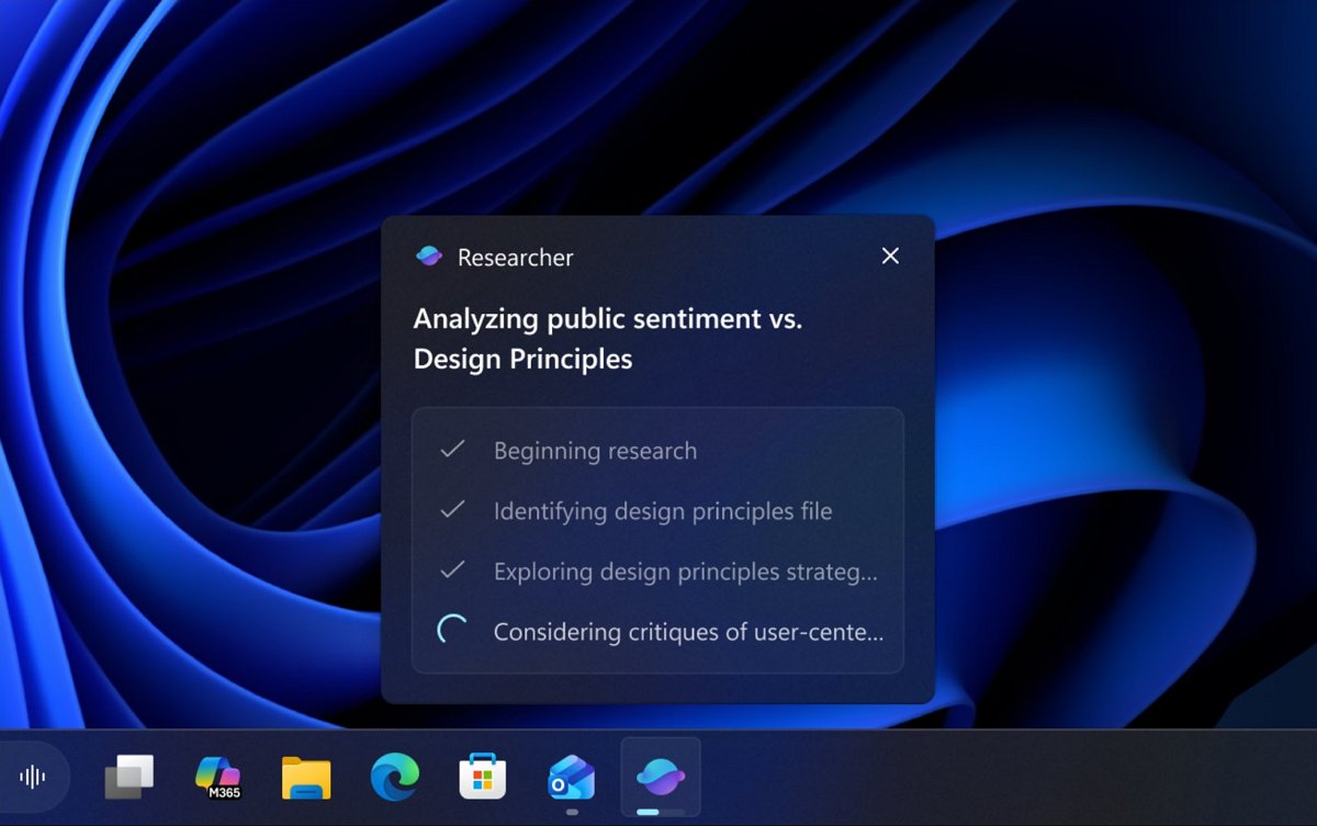 Taskbar with AI agent