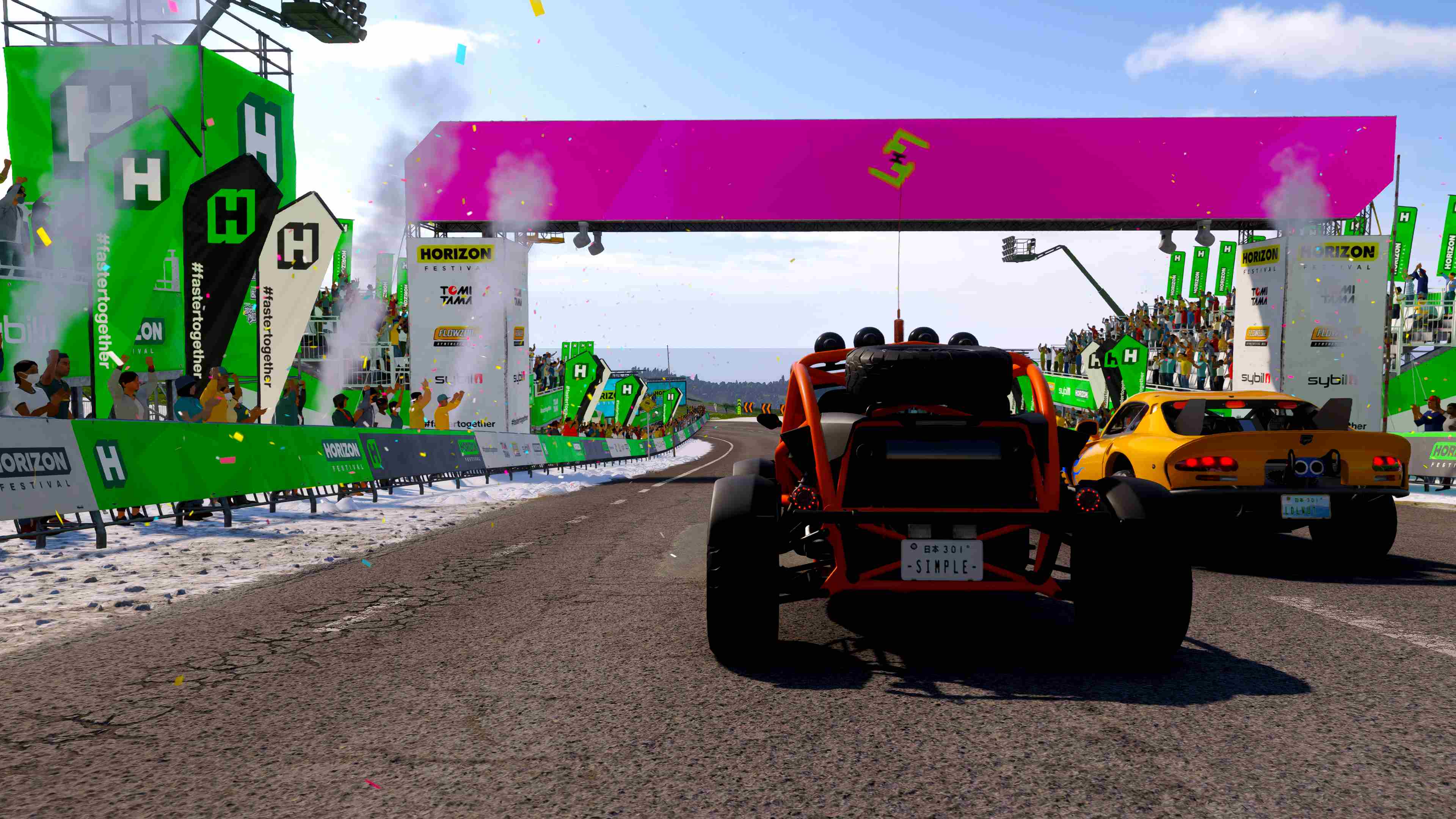 Every starting gate is similar, but they're always fun to blast through.
